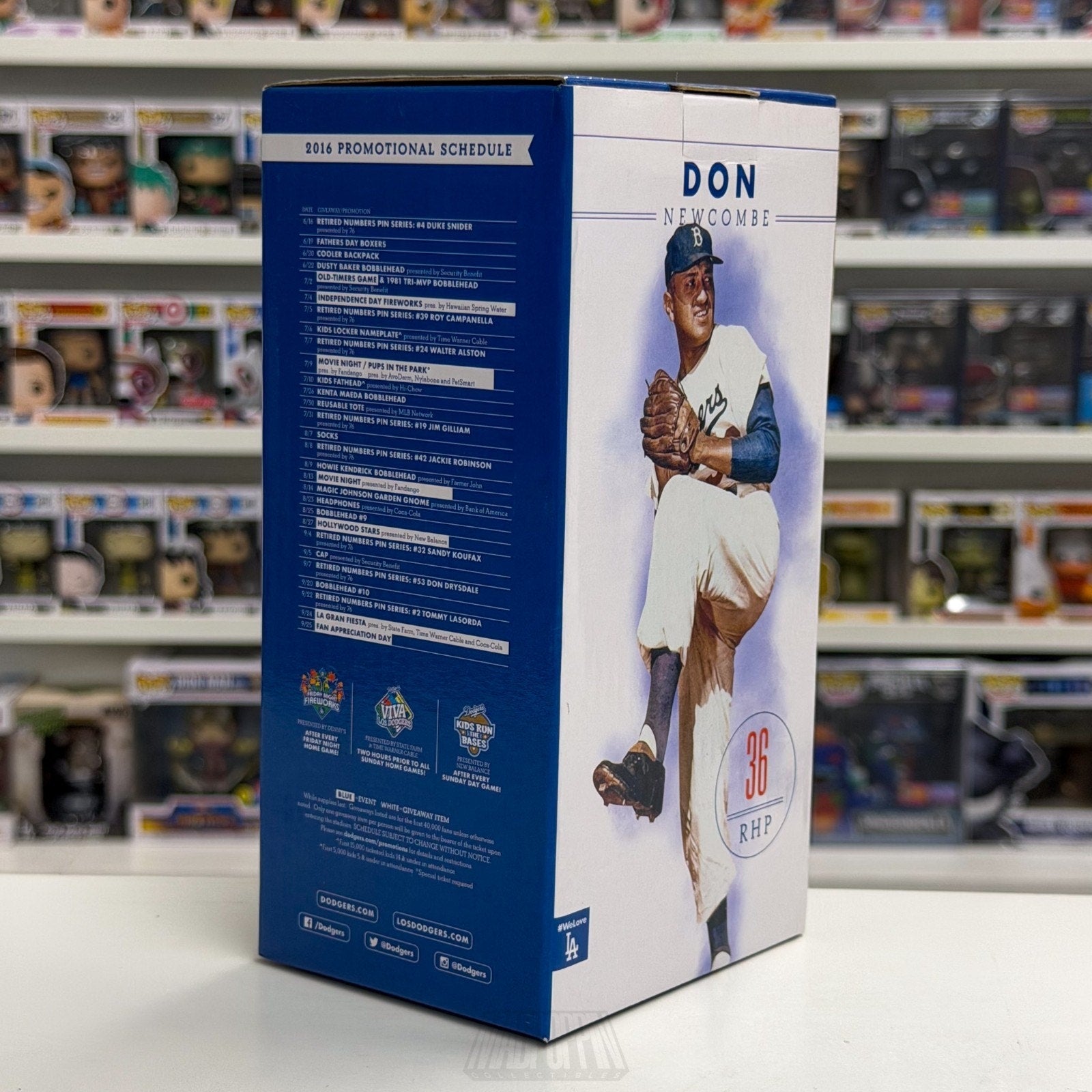 Brooklyn Dodgers Don Newcombe Pitching Pose #36 RHP 2016 Bobblehead SGA MVP ROY