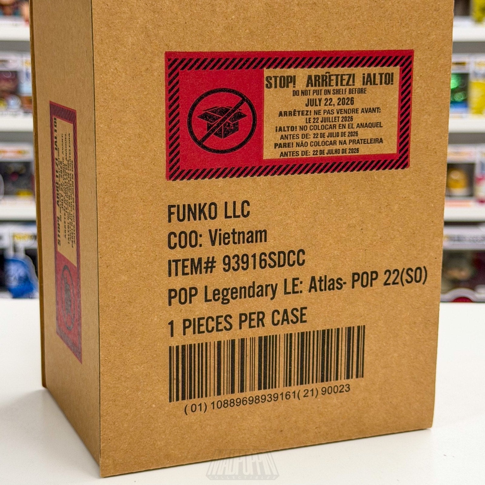 Funko Pop DC Heroes Absolute Wonder Woman 630 LE 1000 SDCC 2026 Toy CON STICKER