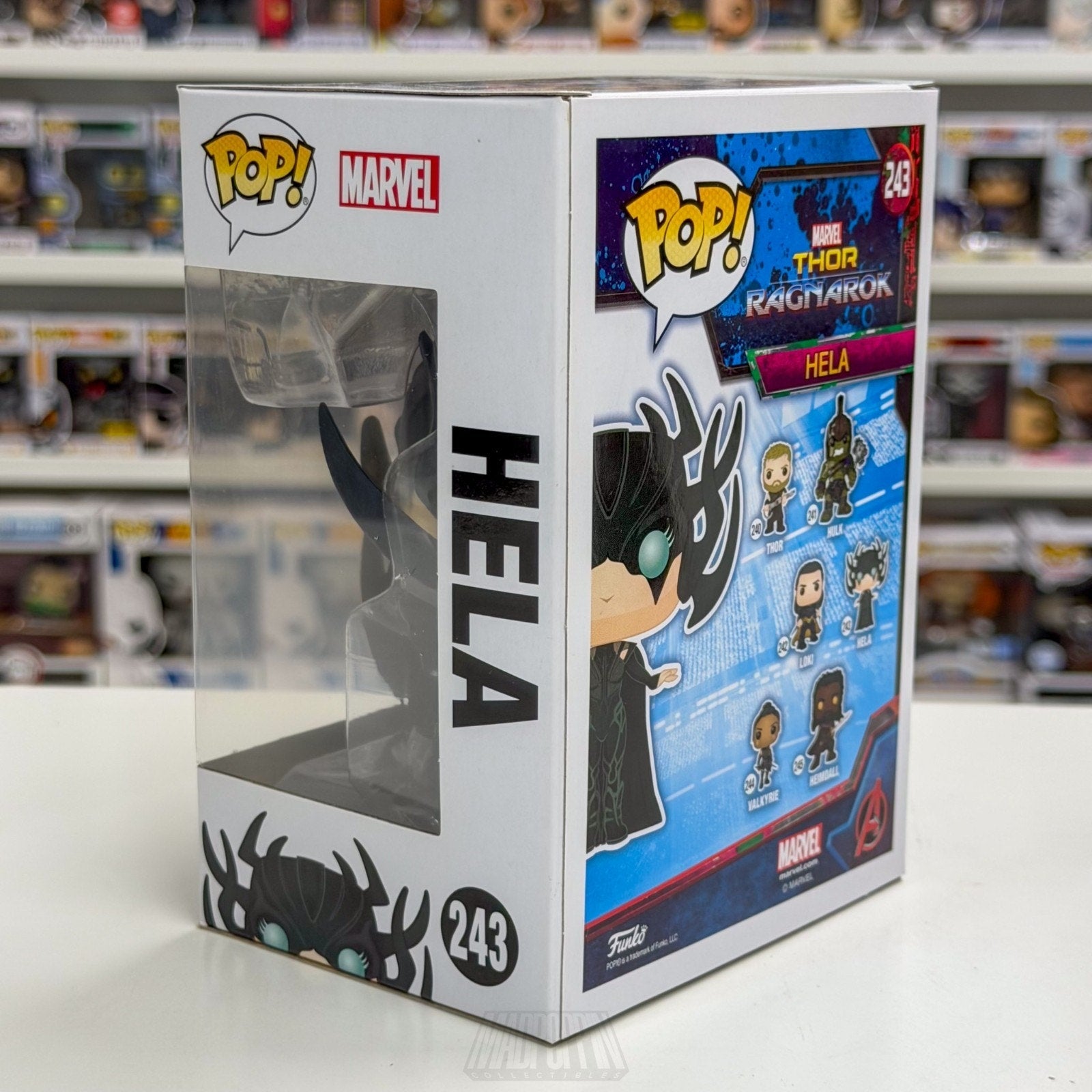 Funko Pop Marvel Thor Ragnarok Hela 243 Asgard Goddess of Death Toy Vinyl Figure