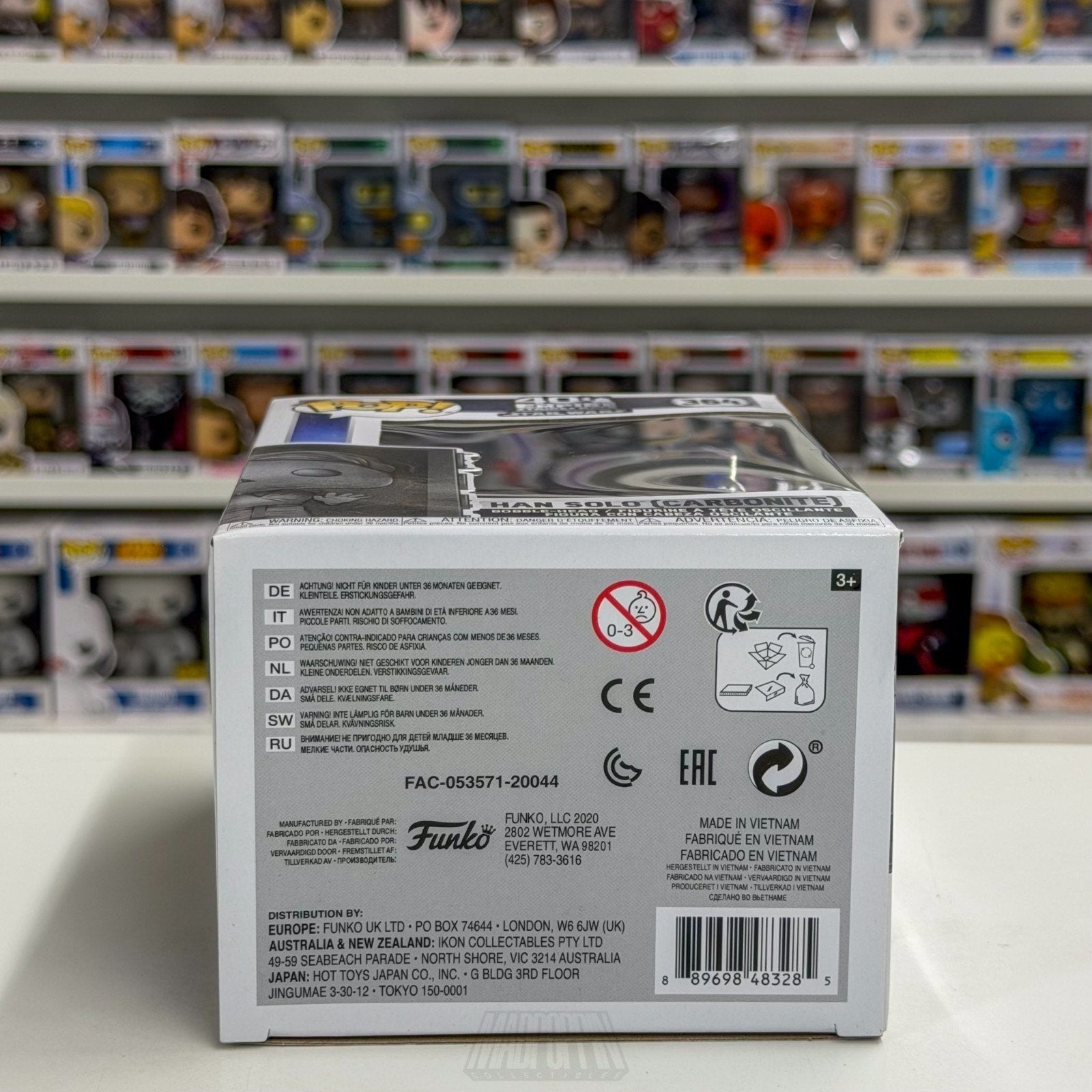 Funko Pop Star Wars Empire Strikes Back Han Solo Carbonite 364 Toy Vinyl Figure