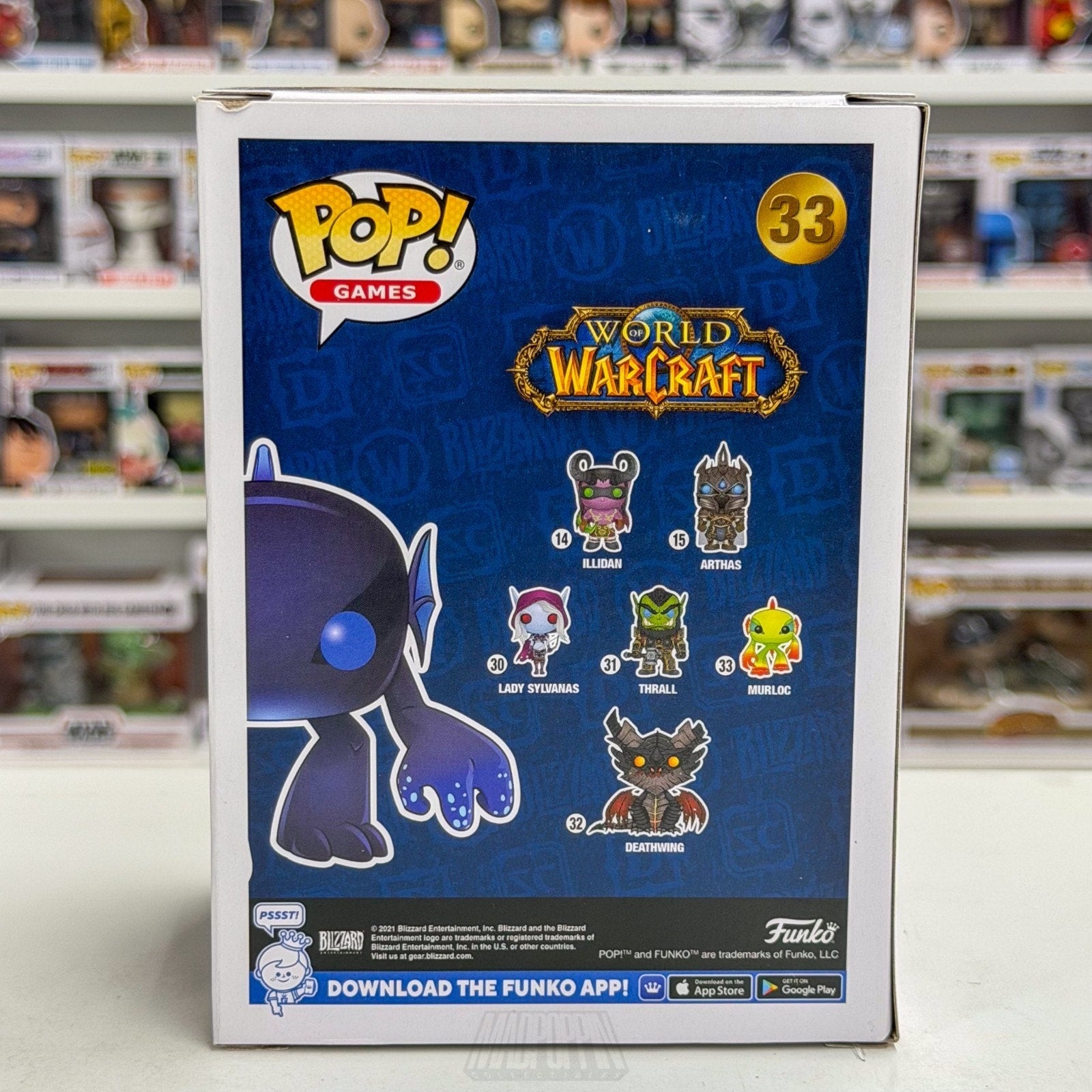 Funko Pop Games World of Warcraft WoW Murloc Blow Glow Blizzard 33 Vinyl Figure