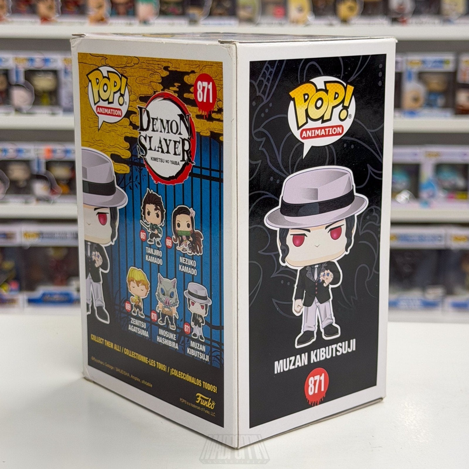 Funko Pop Anime Demon Slayer Muzan Kibutsuji 871 Japan Manga Toy Vinyl Figure
