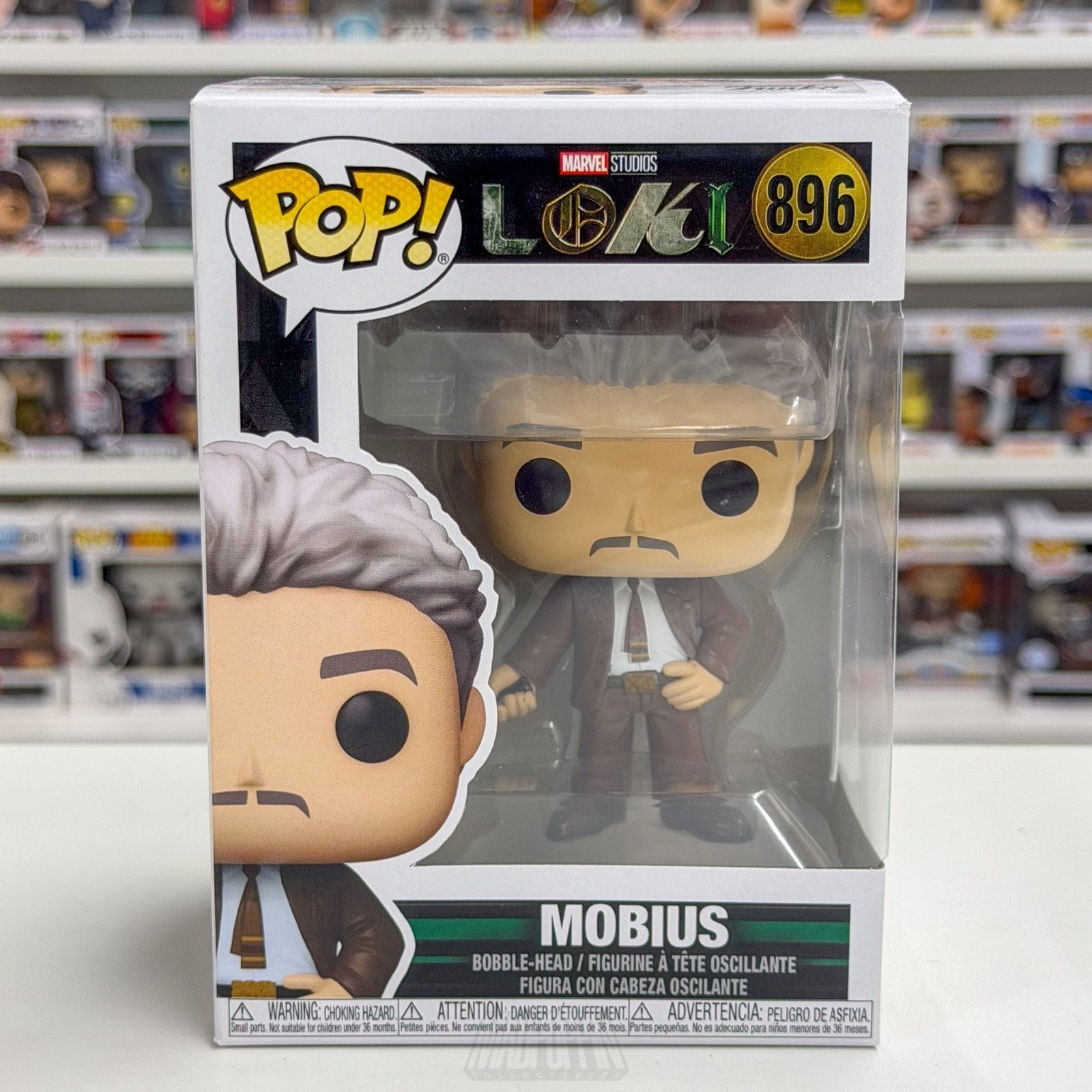 Funko Pop Marvel Studios Loki Mobius 896 MCU TVA Multiverse Toy Vinyl Figure