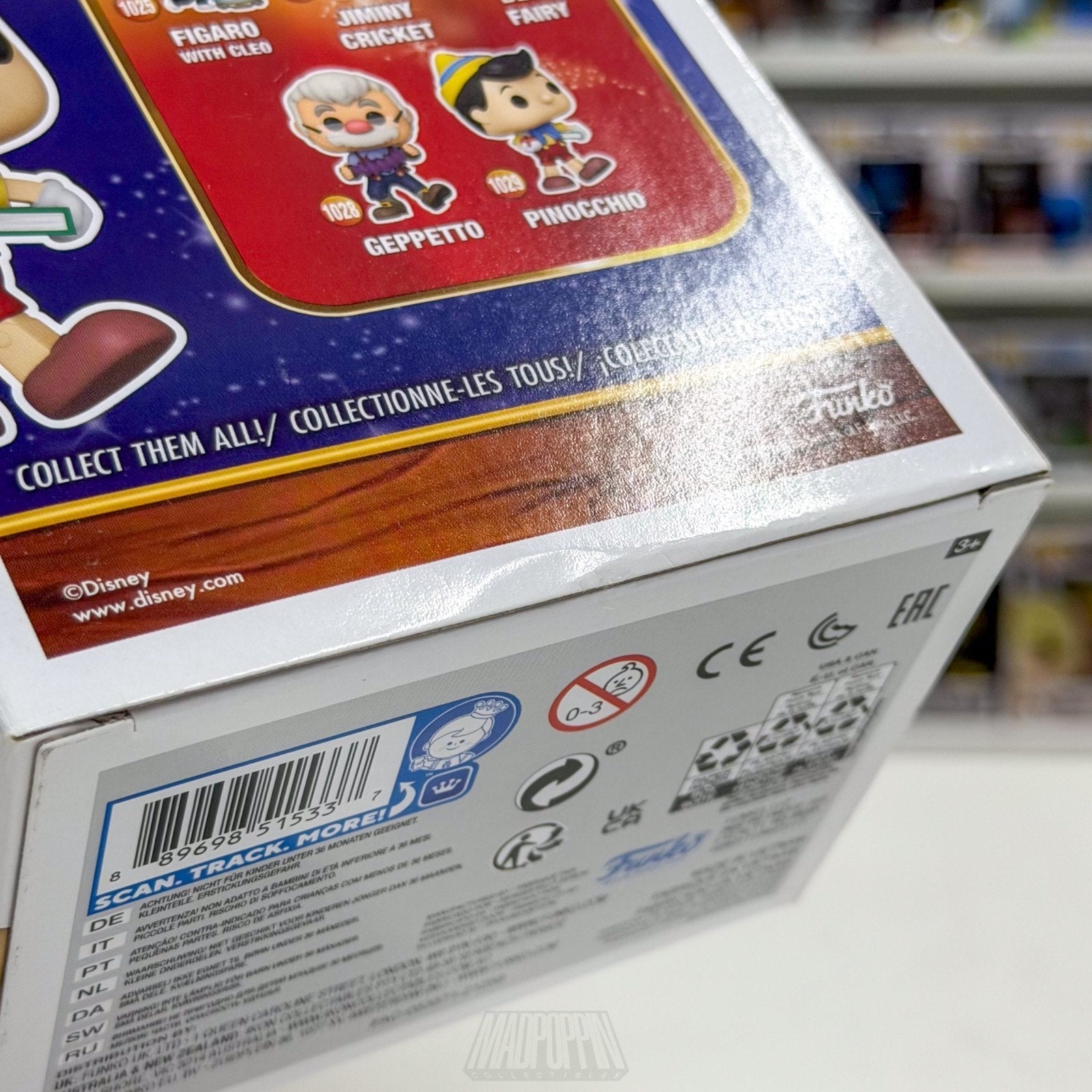 Funko Pop Disney Pinocchio 1029 Animated Boy Wooden Puppet Toy Vinyl Figure