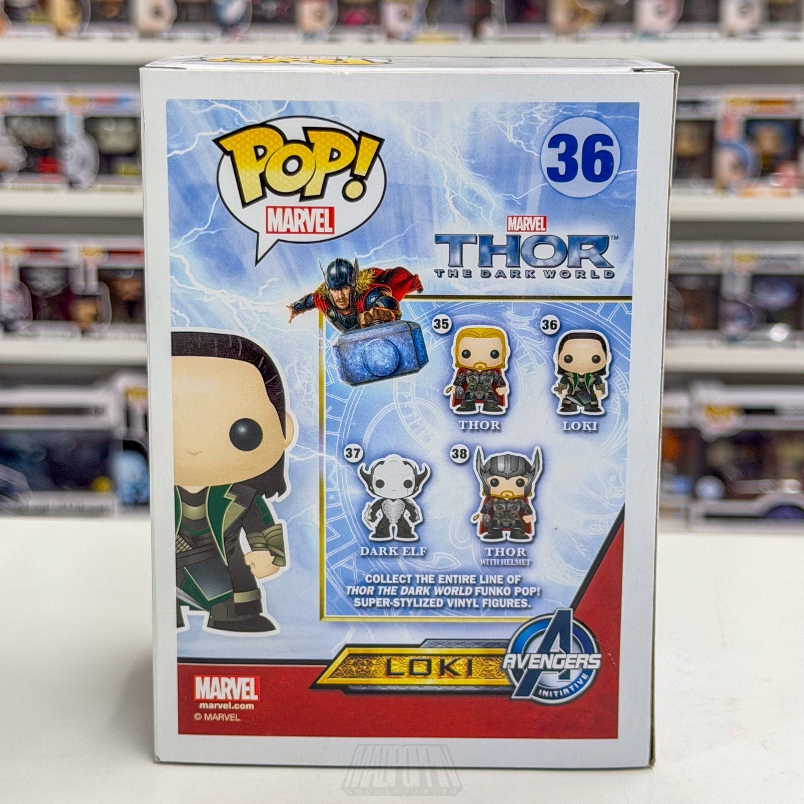 Funko Pop Marvel Thor The Dark World Loki Laufeyson 36 Asgard Toy Vinyl Figure