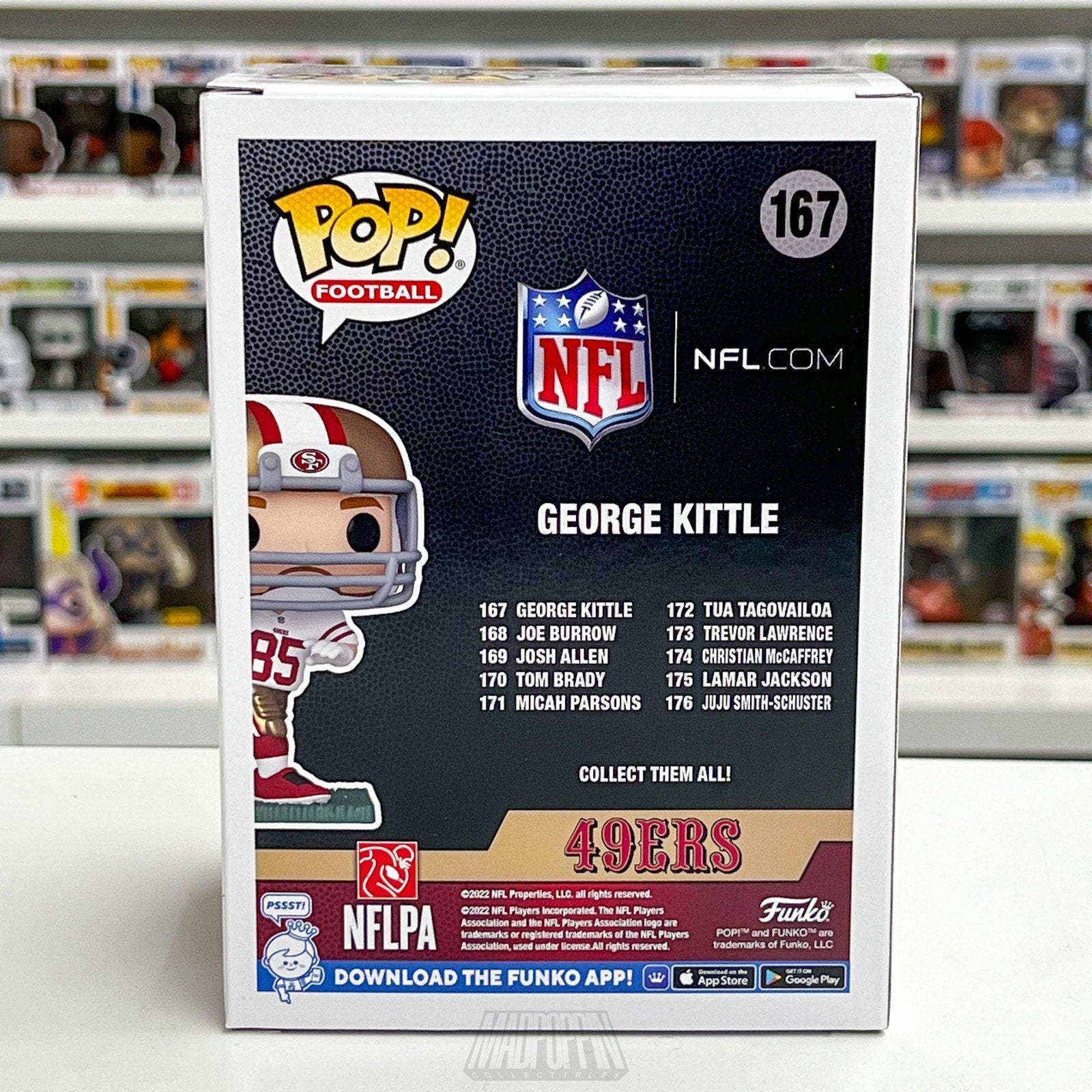 Funko Pop NFL Football San Francisco 49ers George Kittle 167 Sports Vinyl Figure