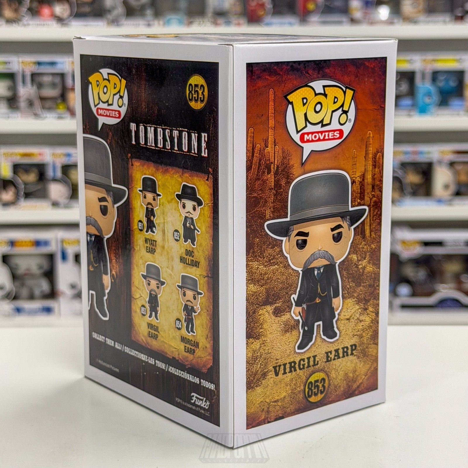 Funko Pop Movies Tombstone Virgil Earp 853 Western Cowboy Outlaws Vinyl Figure
