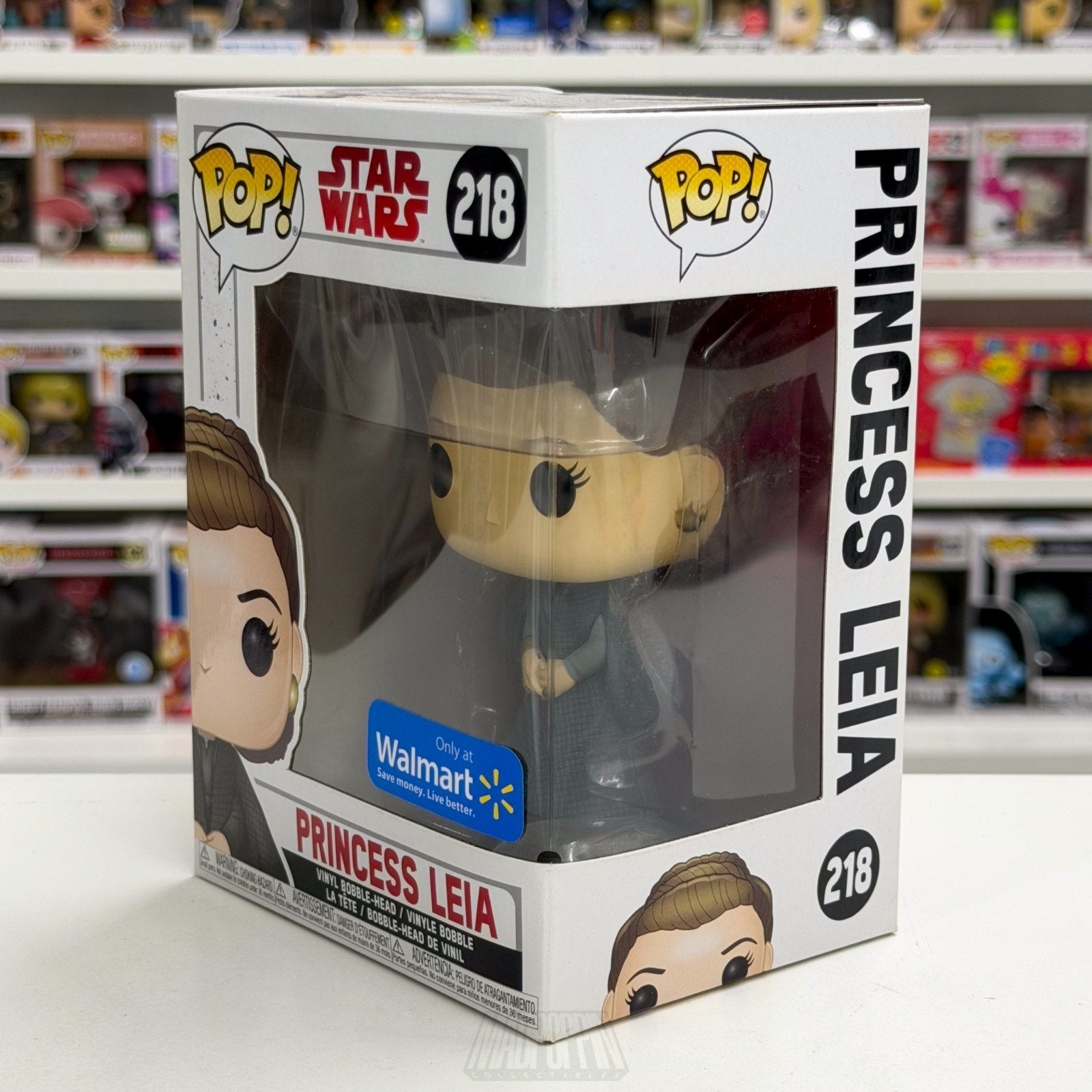 Funko Pop Star Wars Episode VIII The Last Jedi Princess Leia Walmart 218 Figure