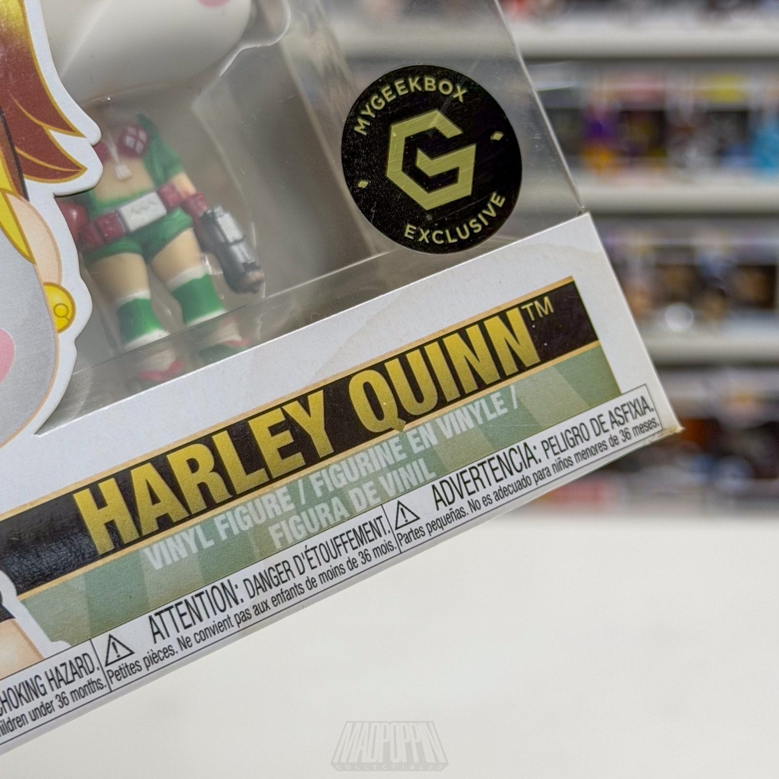 Funko Pop DC Bombshells Harley Quinn Festive My Geek Box 166 Toy Vinyl Figure