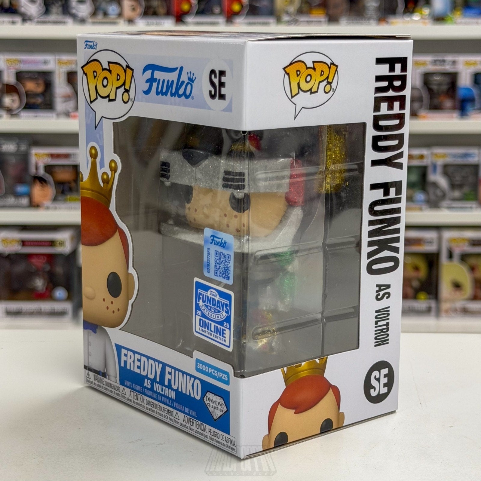 Funko Pop Fundays Experience Freddy Voltron Diamond Glitter SE Toy Vinyl Figure