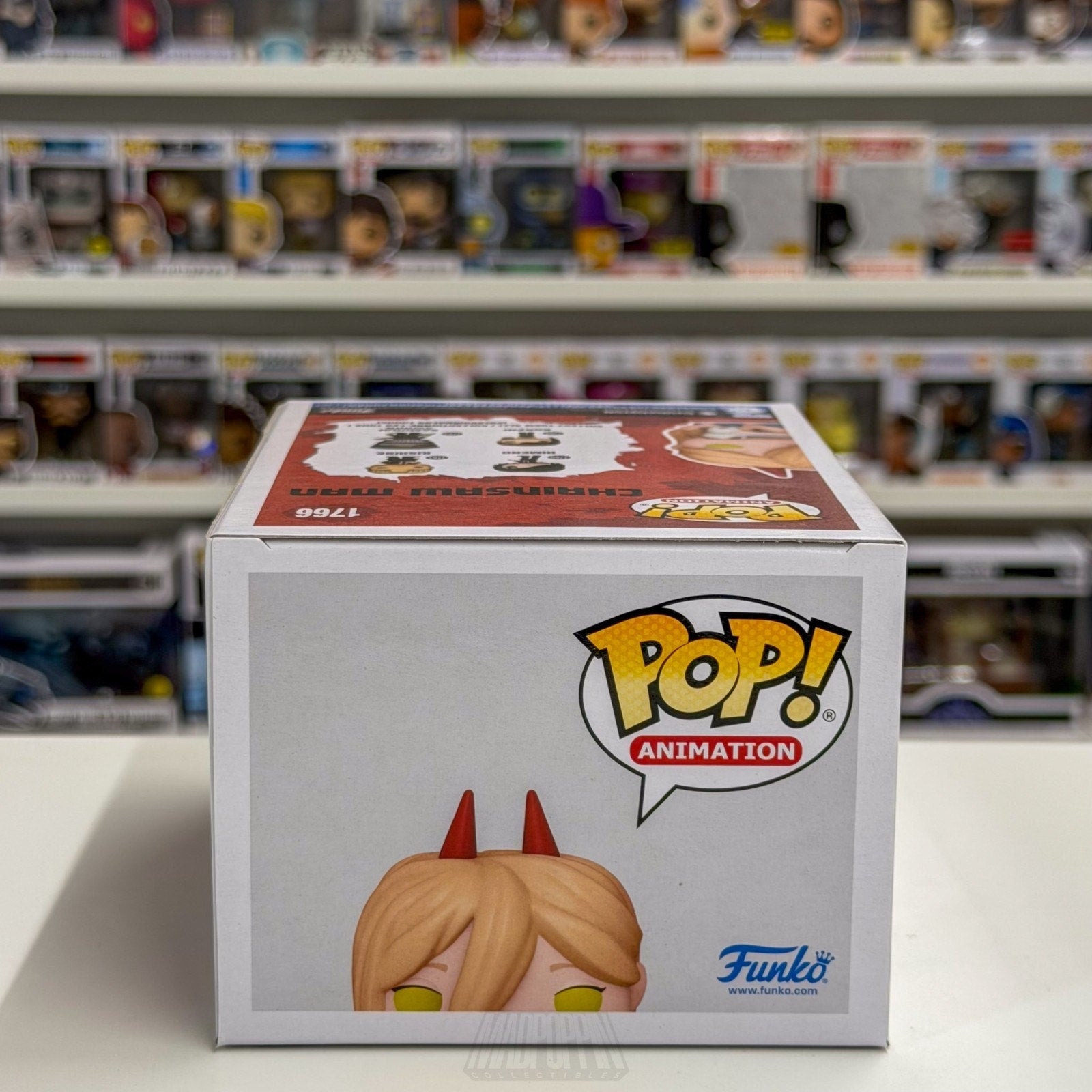 Funko Pop Anime Chainsaw Man Power w/Meowy Chalice Flocked Chase 1766 Toy Figure