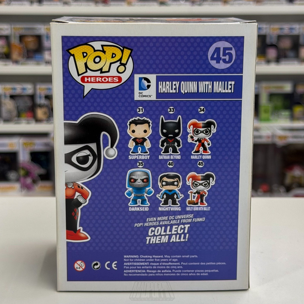 Funko Pop DC Comics Heroes Harley Quinn with Mallet 45 Joker Batman Vinyl Figure