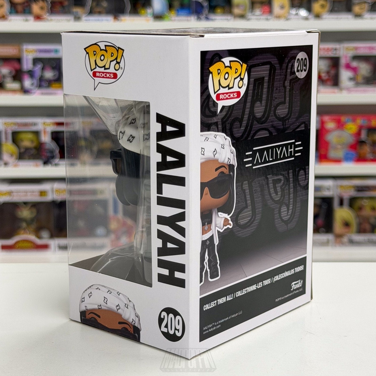 Funko Pop Rocks Aaliyah 209 Princess of R&B Singer Music MTV Toy Vinyl Figure