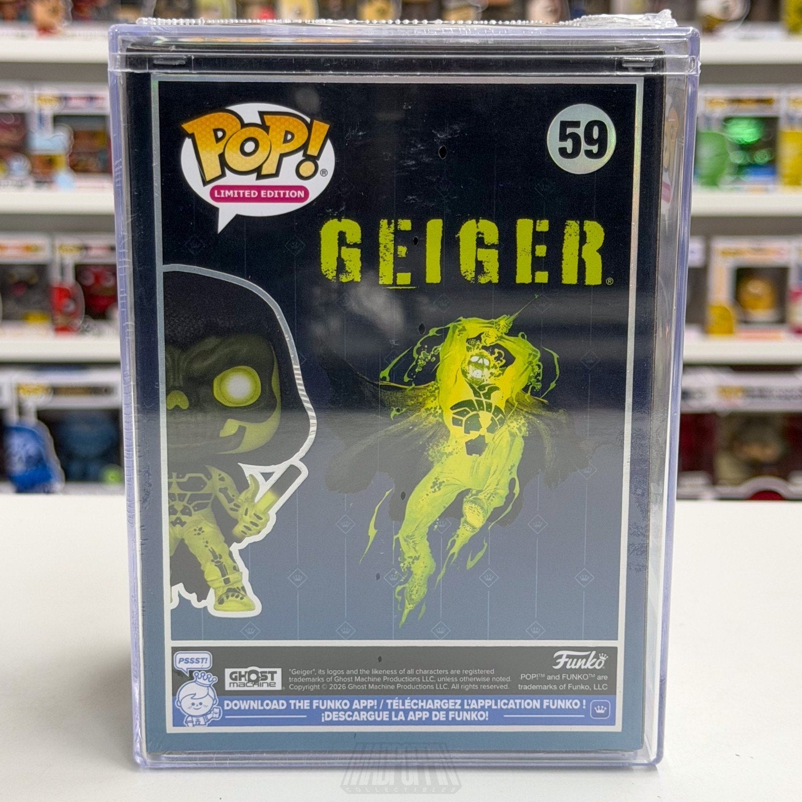 Funko Pop Comics Tariq Geiger Glow 59 LE 1000 PCS SDCC 2026 Toy CON STICKER
