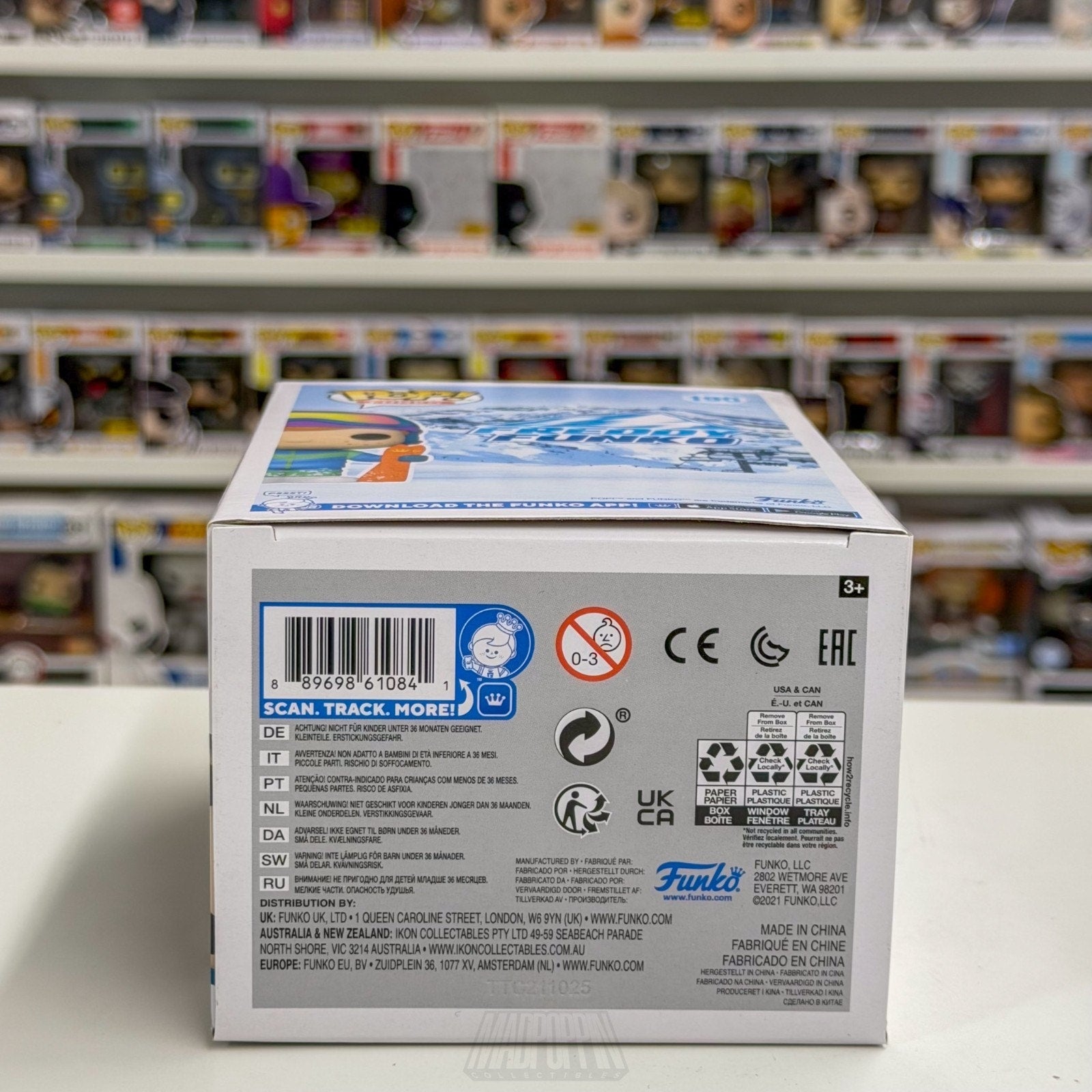 Funko Pop Skiing Freddy Funko.com Exclusive 190 Snow Winter Toy Vinyl Figure