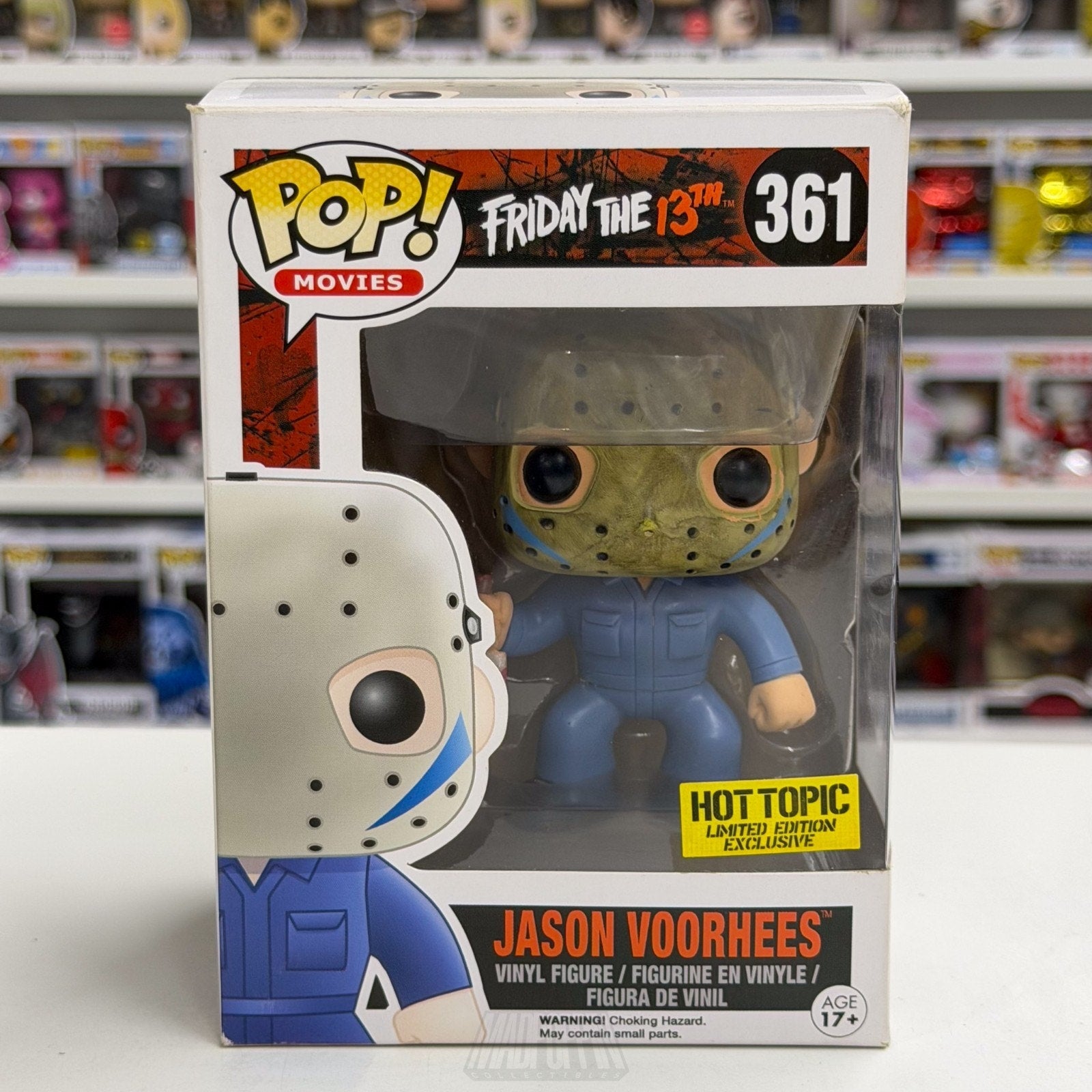 Funko Pop Movies Friday the 13th Jason Voorhees Blue Hot Topic 361 Vinyl Figure