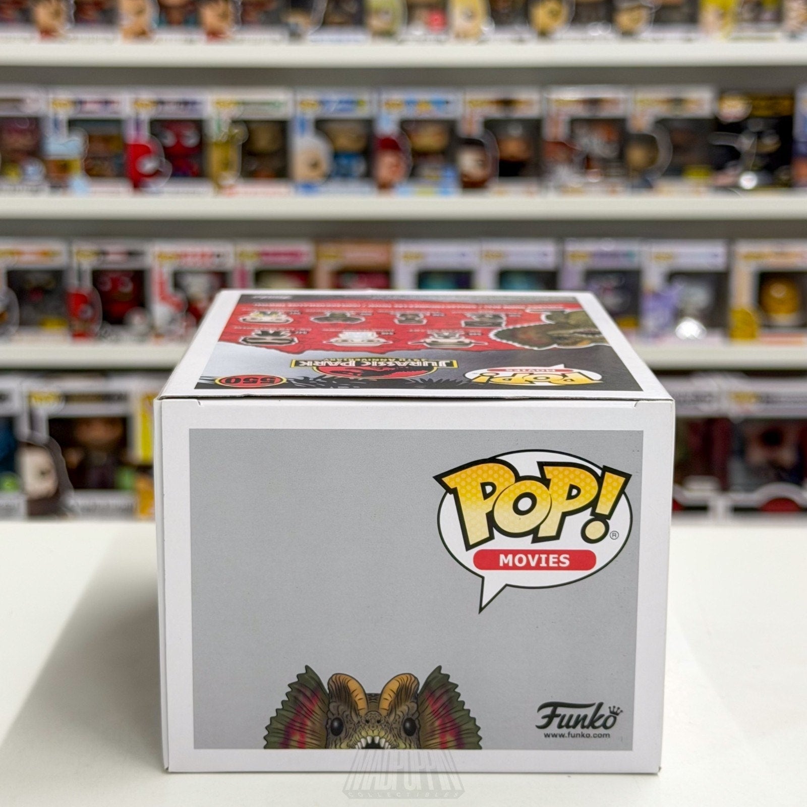 Funko Pop Movies Jurassic Park Dilophosaurus Red Target 550 Dino Vinyl Figure