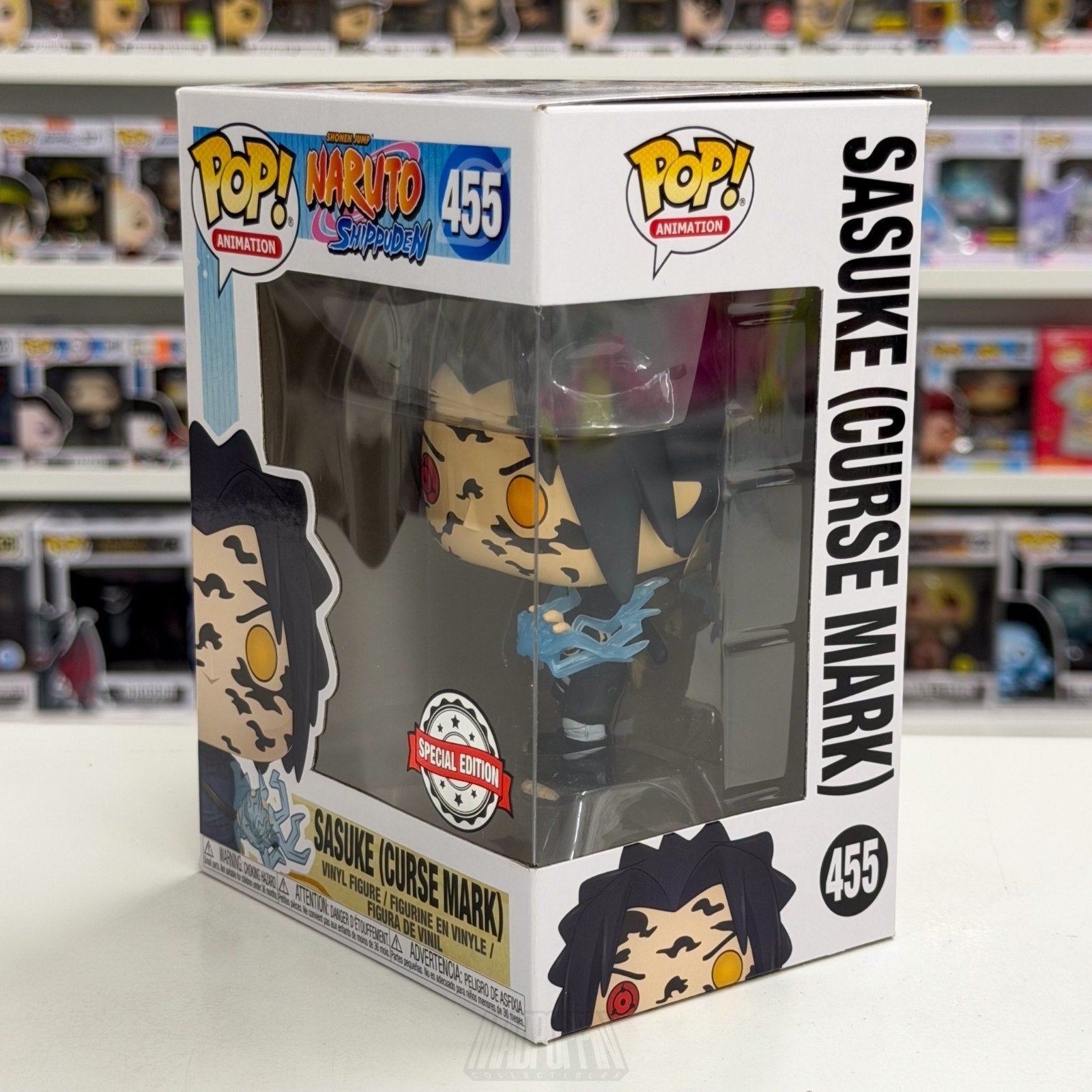 Funko Pop Anime Naruto Sasuke Curse Mark Special Edition 455 Manga Vinyl Figure