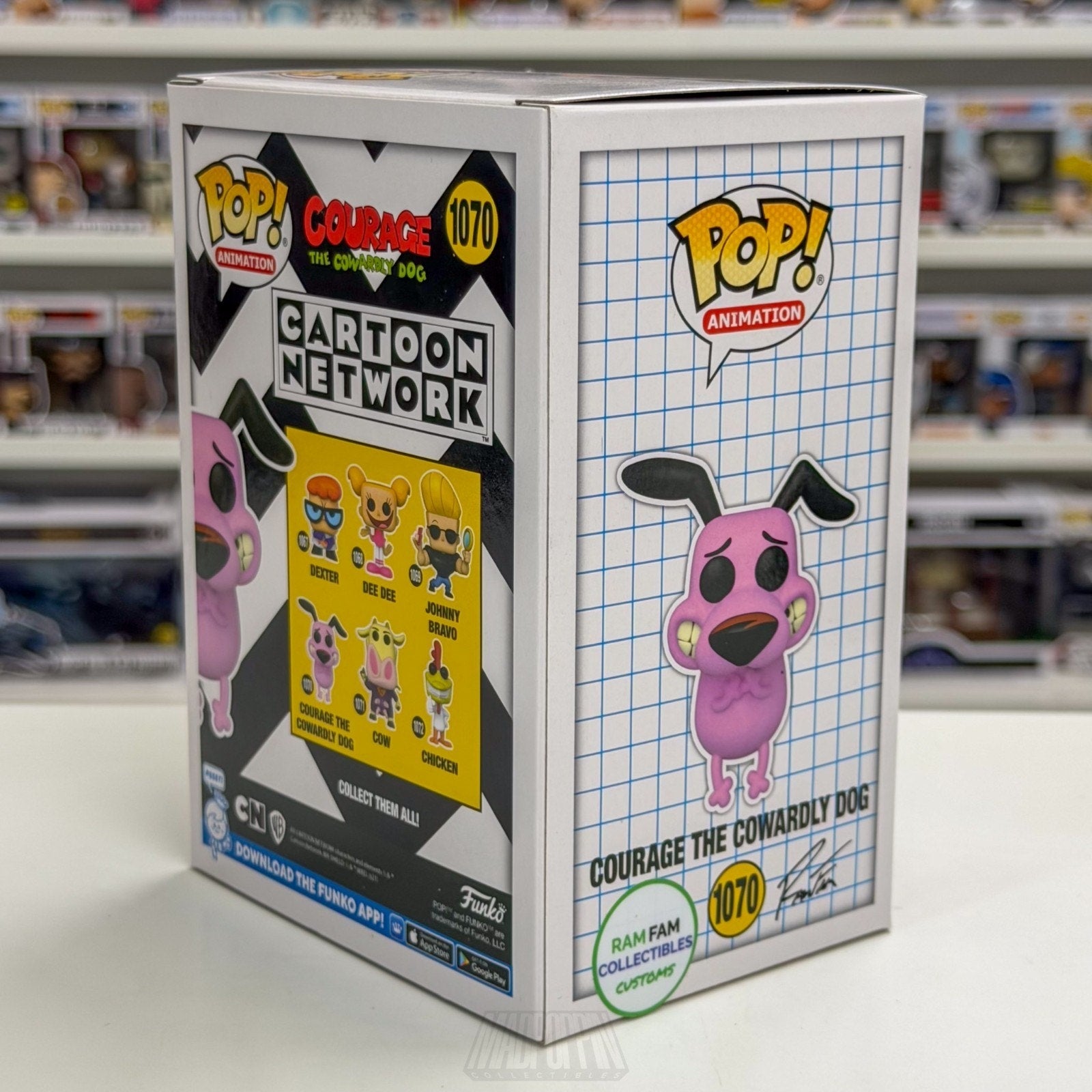 Funko Pop Animation Courage the Cowardly Dog Ram Fam CUSTOM 1070 Vinyl Figure