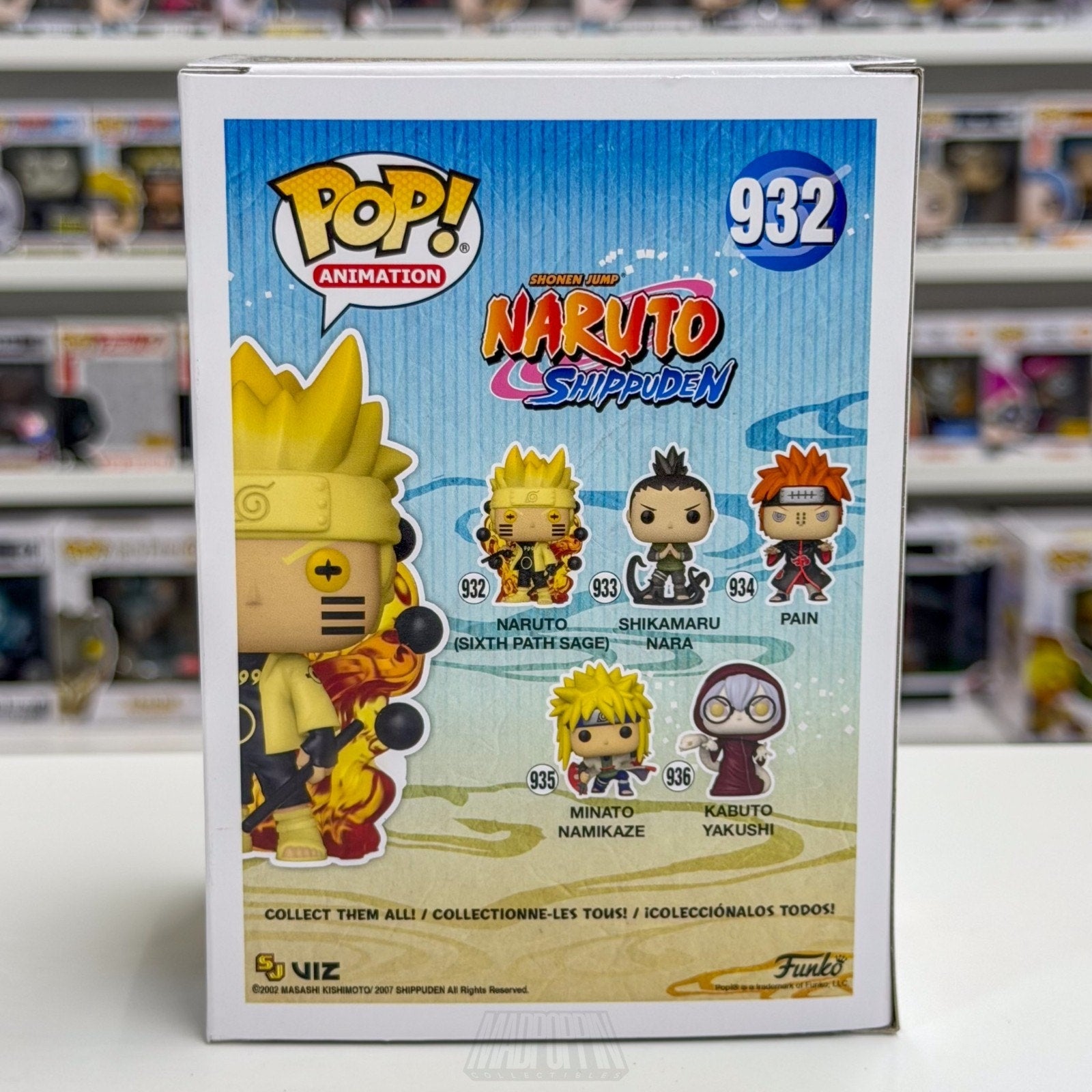 Funko Pop Anime Naruto Sixth Path Sage Glow Specialty Series 932 Manga Figure