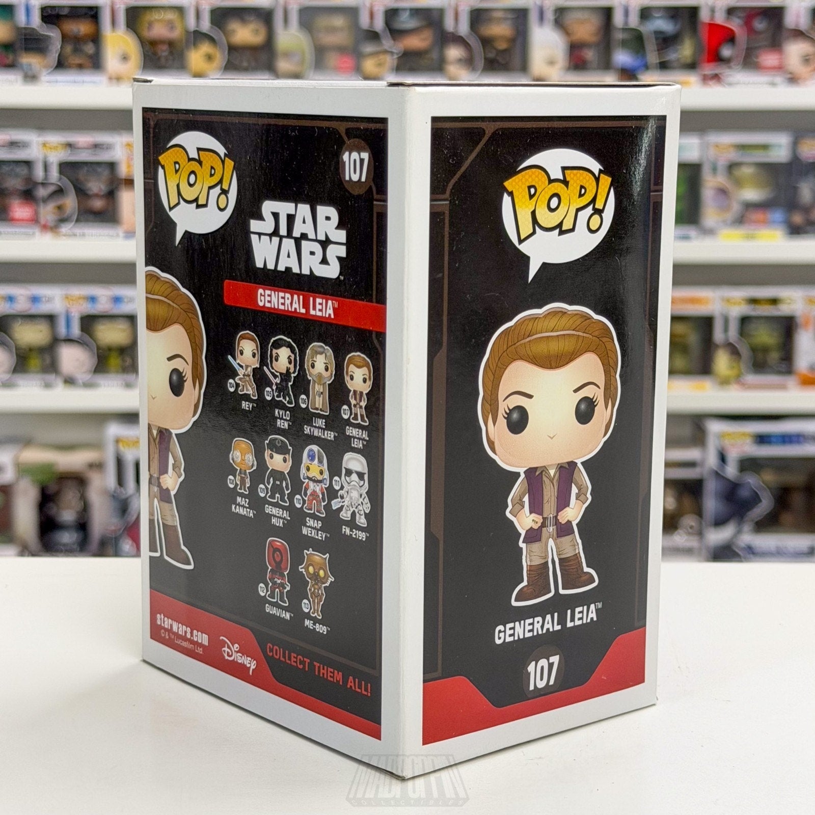 Funko Pop Star Wars Force Awakens General Leia 107 Jedi Princess Vinyl Figure