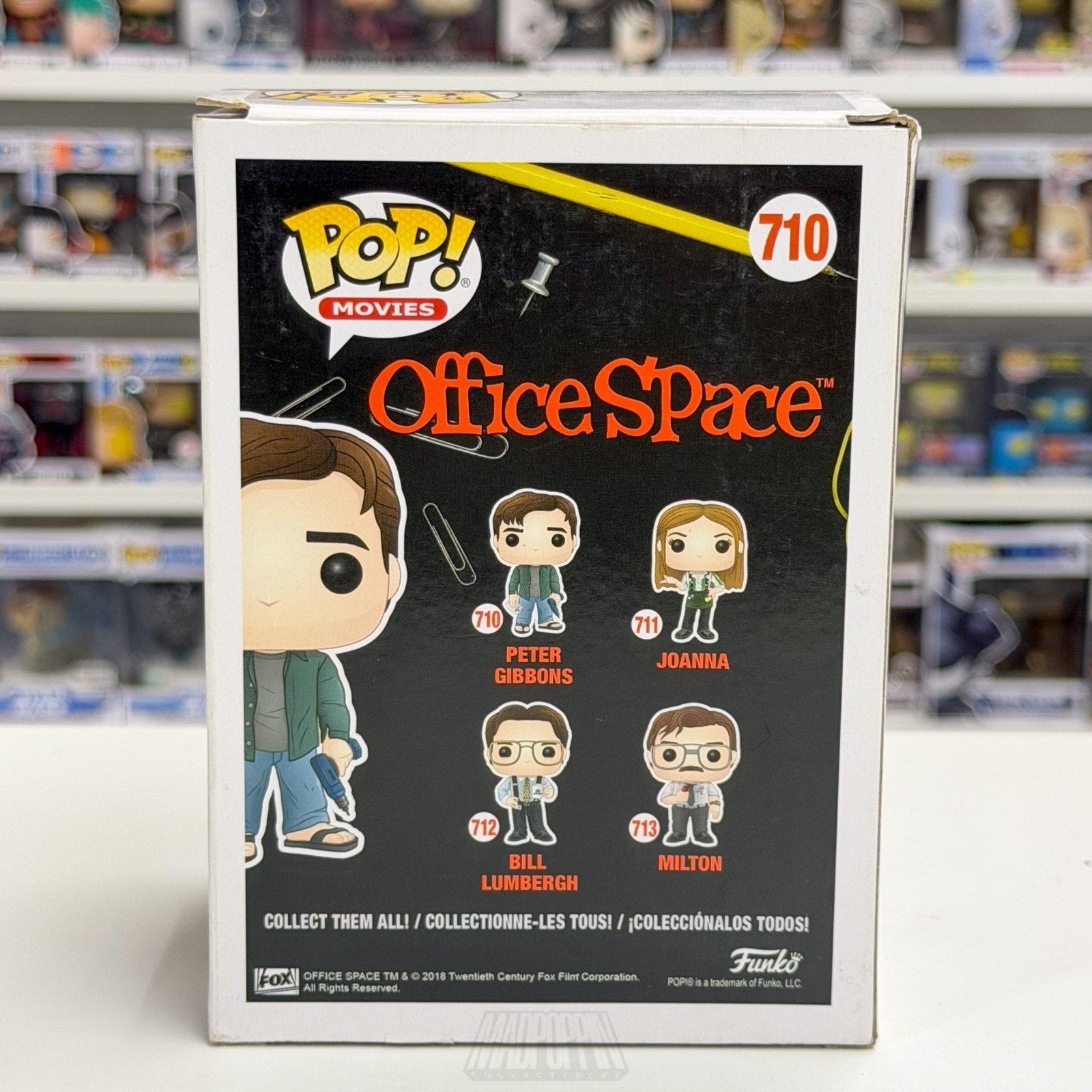 Funko Pop Movies Office Space Peter Gibbons 710 Initech TPS Reports Vinyl Figure