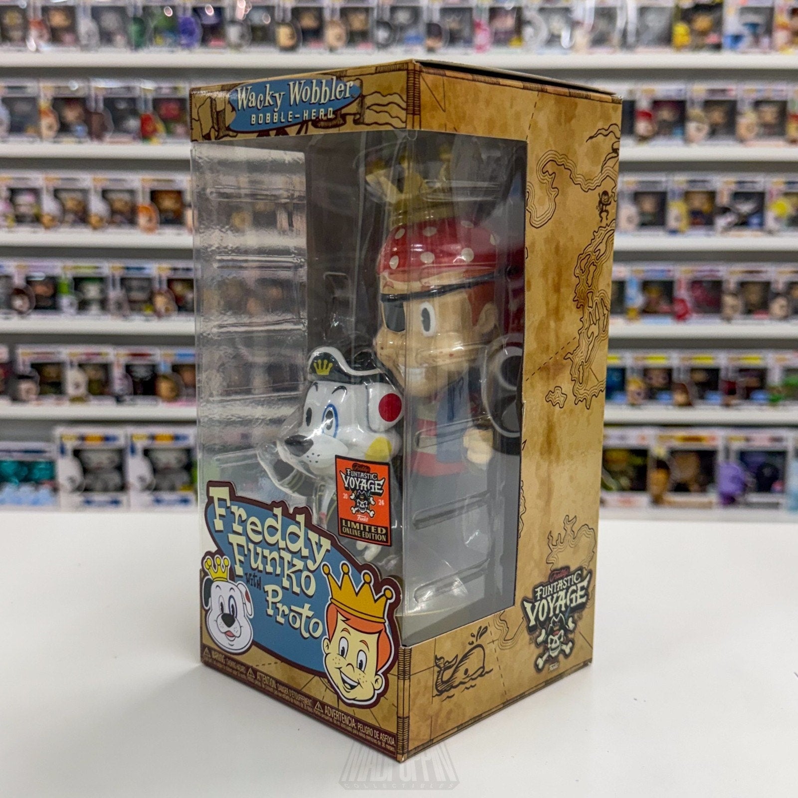 Funko Wacky Wobbler Fundays Funtastic Voyage Freddy Proto Bobblehead Toy Figure