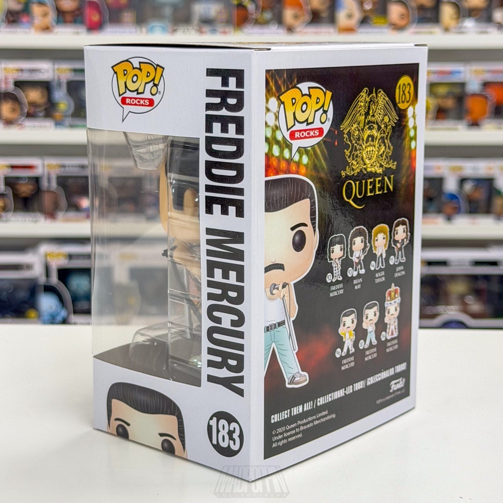 Funko Pop Rocks Queen Freddie Mercury Live Aid 183 British London Vinyl Figure