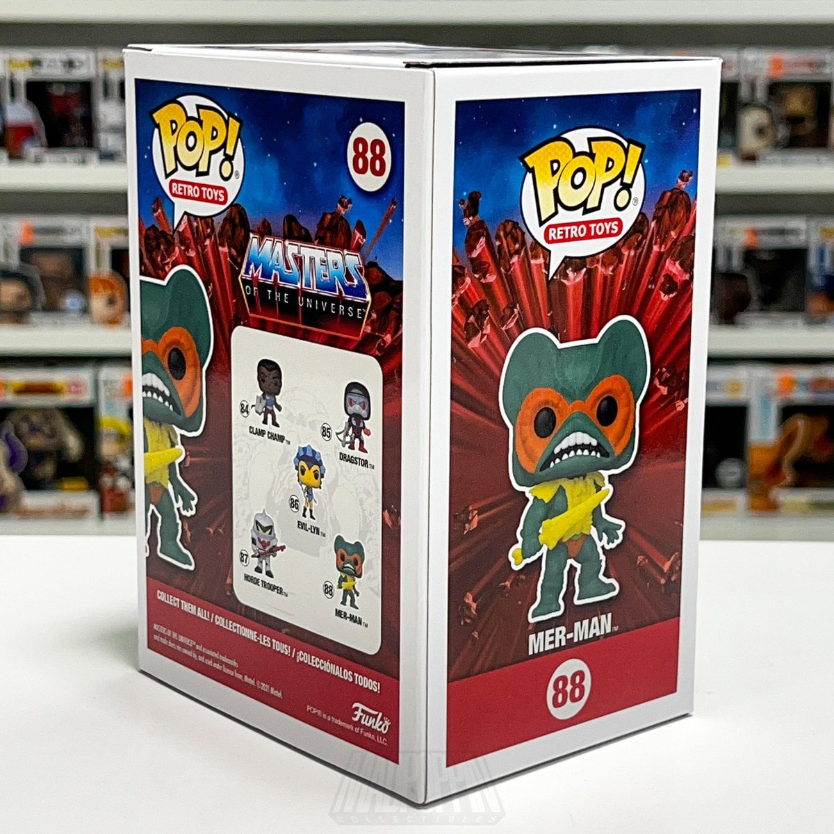 Funko Pop Retro Toys Masters of the Universe MOTU Mer-Man #88 Vinyl Figure Toy