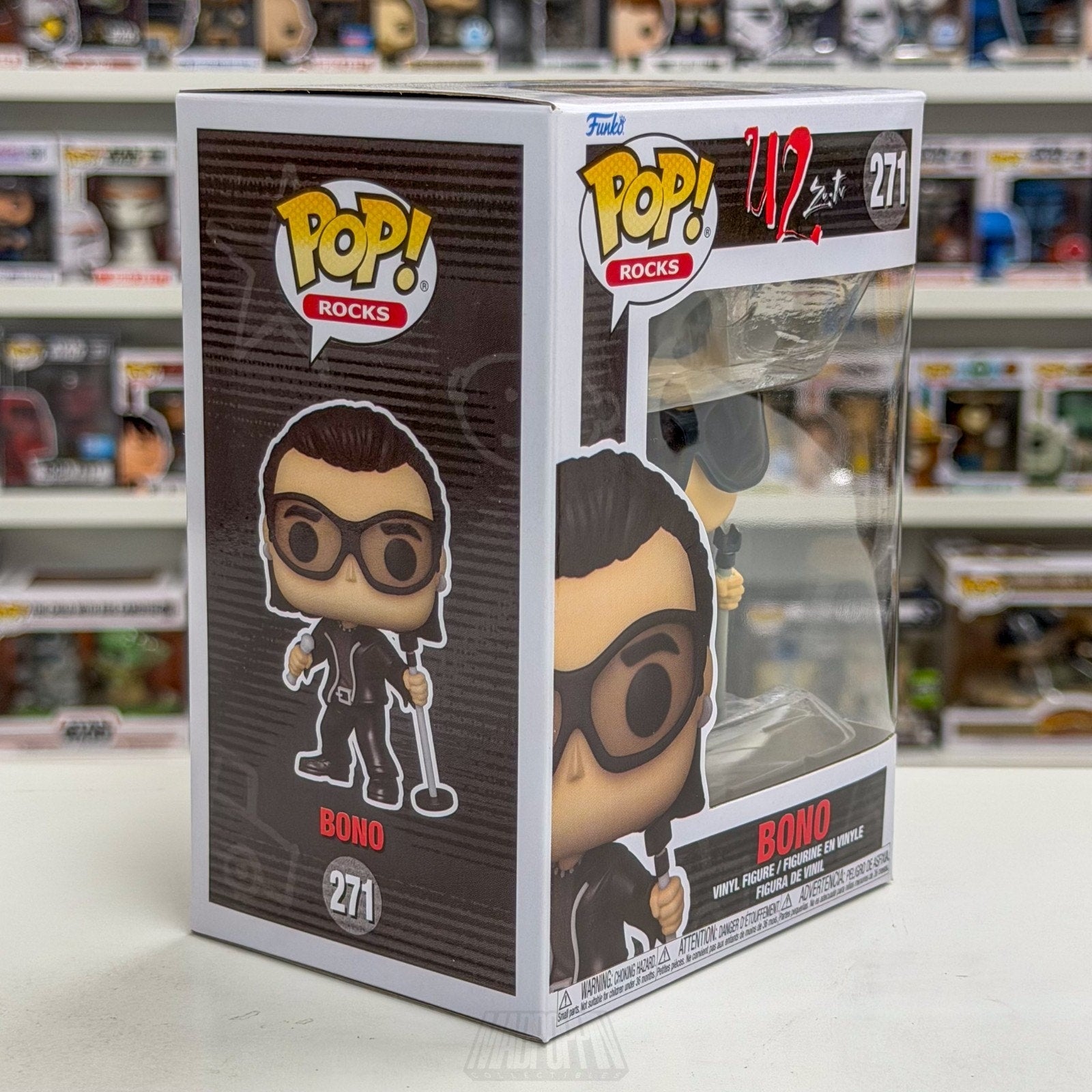 Funko Pop Rocks U2 Zoo TV Bono 271 Alternative Dublin Irish Band Vinyl Figure