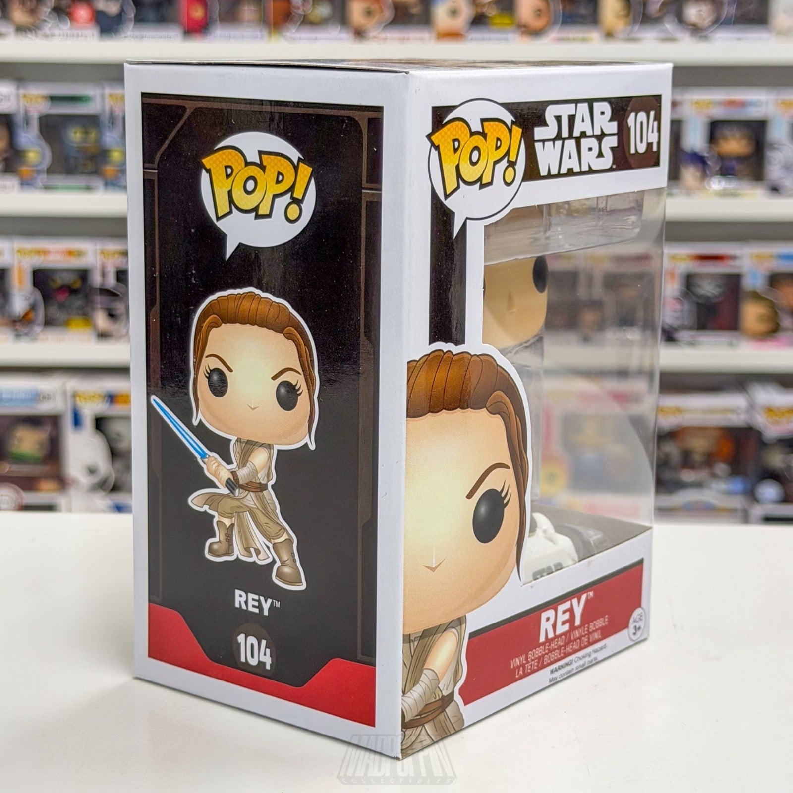 Funko Pop Star Wars Episode VII Force Awakens Rey Starkiller Duel 104 Toy Figure