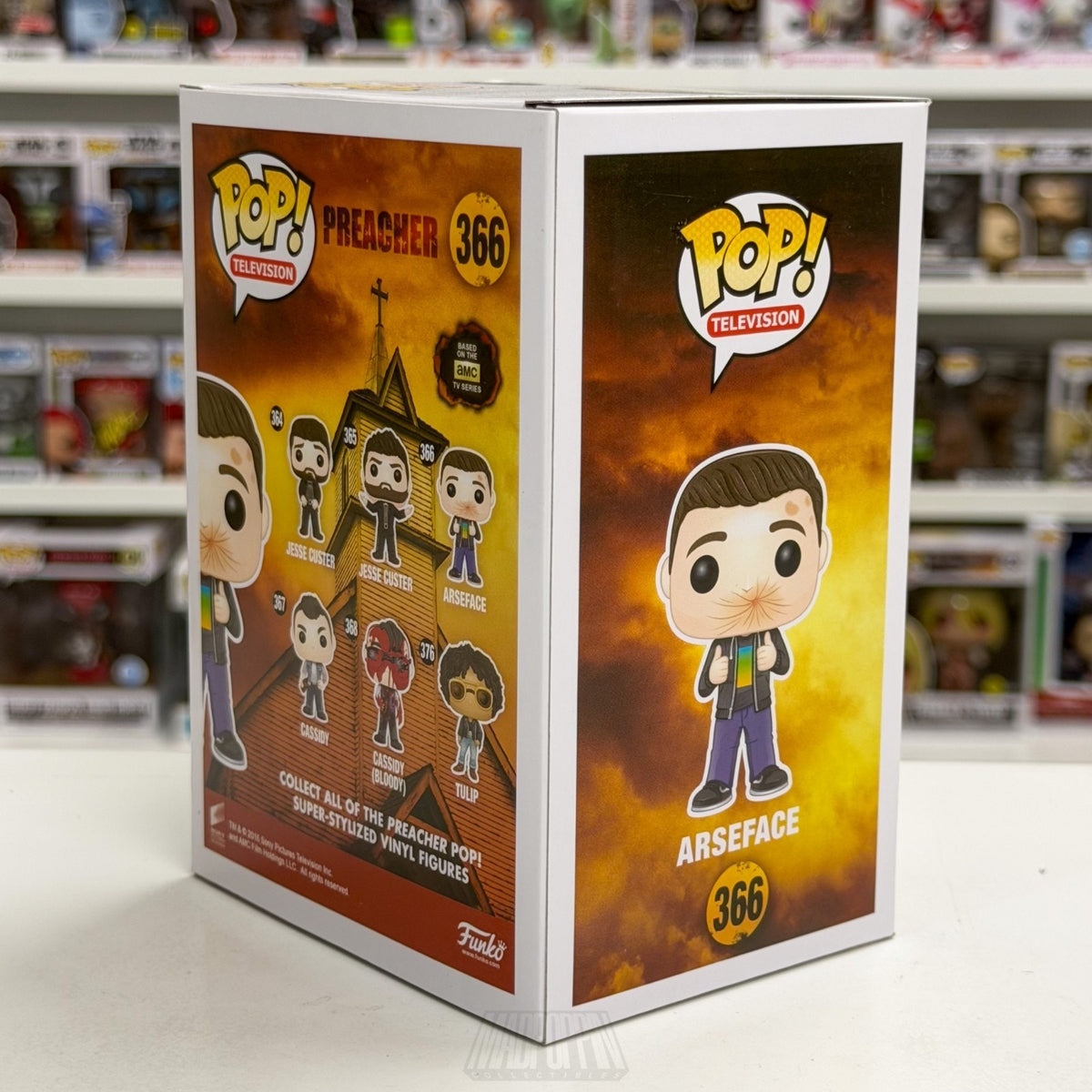 Funko Pop TV Preacher Arseface 366 AMC Supernatural Adventure DC Vinyl Figure