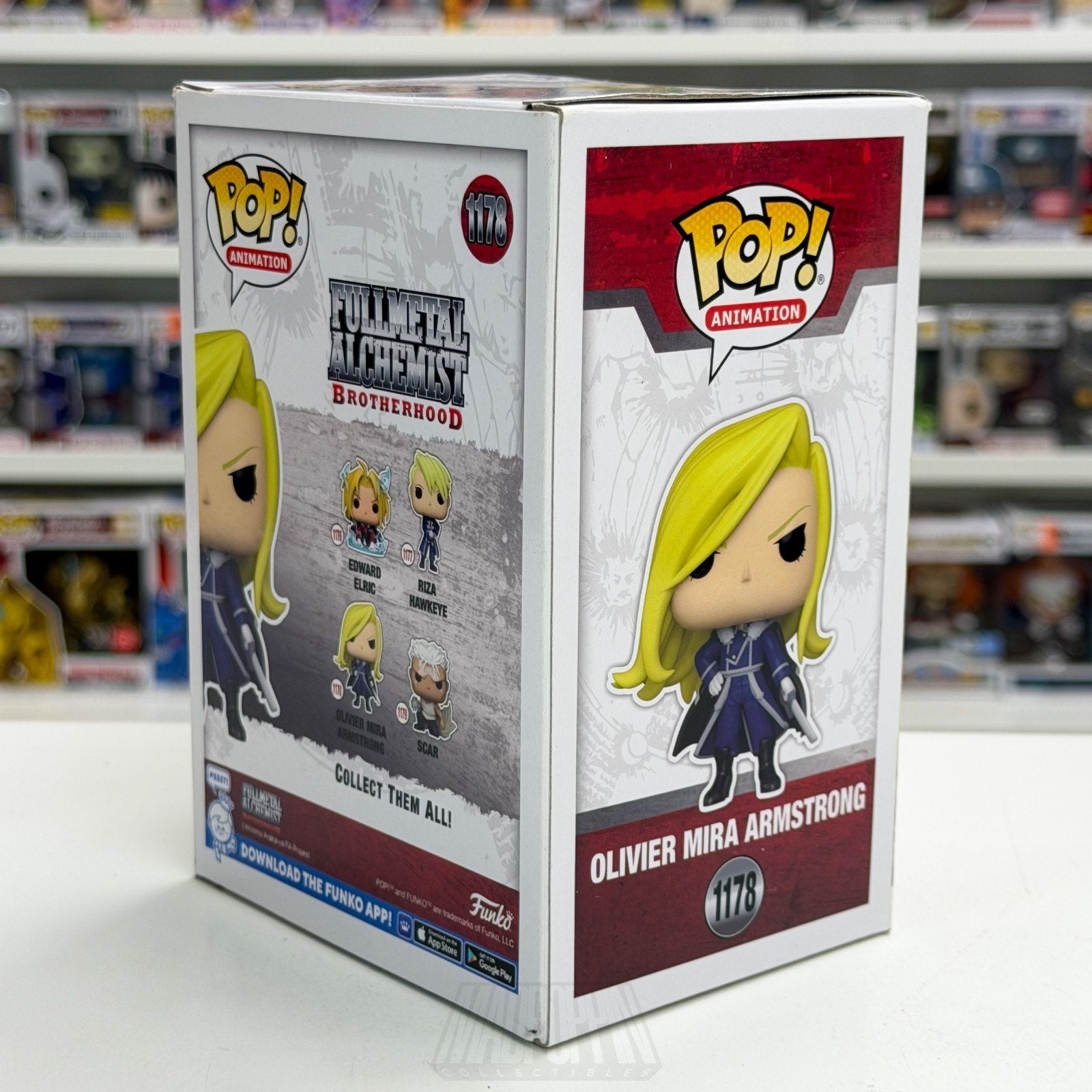 Funko Pop Anime Fullmetal Alchemist Olivier Mira Armstrong 1178 Manga Toy Figure