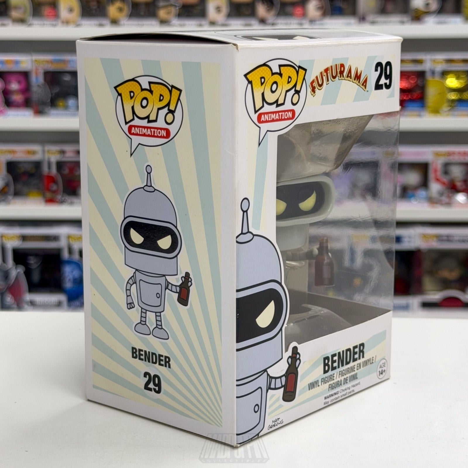 Funko Pop Animation Futurama Bender Bending Rodríguez 29 Robot Toy Vinyl Figure