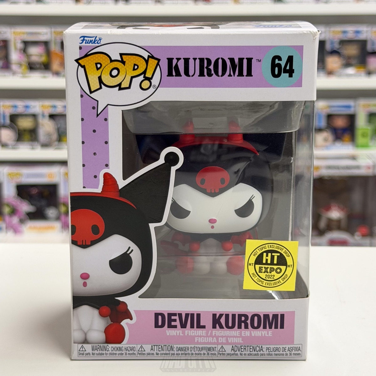 Funko Pop Sanrio Devil Kuromi Cheeky But Charming Hot Topic Expo 64 Vinyl Figure