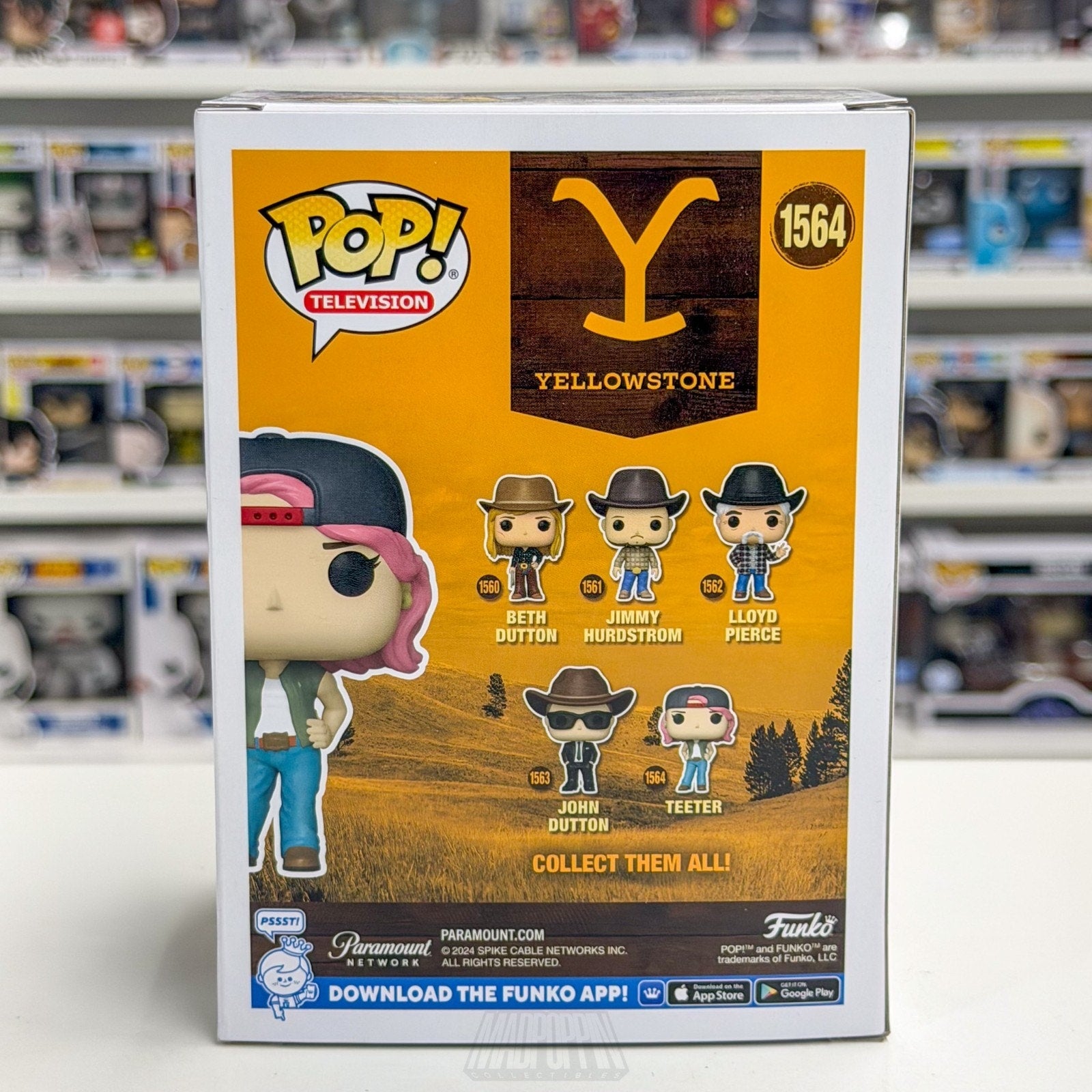 Funko Pop Television Yellowstone Teeter 1564 Neo Western Drama Toy Vinyl Figure