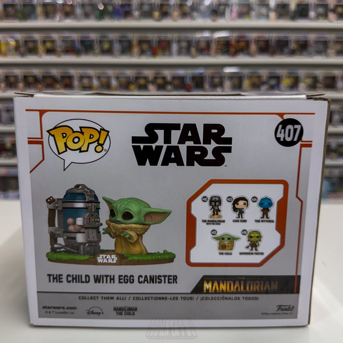 Funko Pop Deluxe Star Wars Mandalorian The Child w/Egg Canister 407 Vinyl Figure