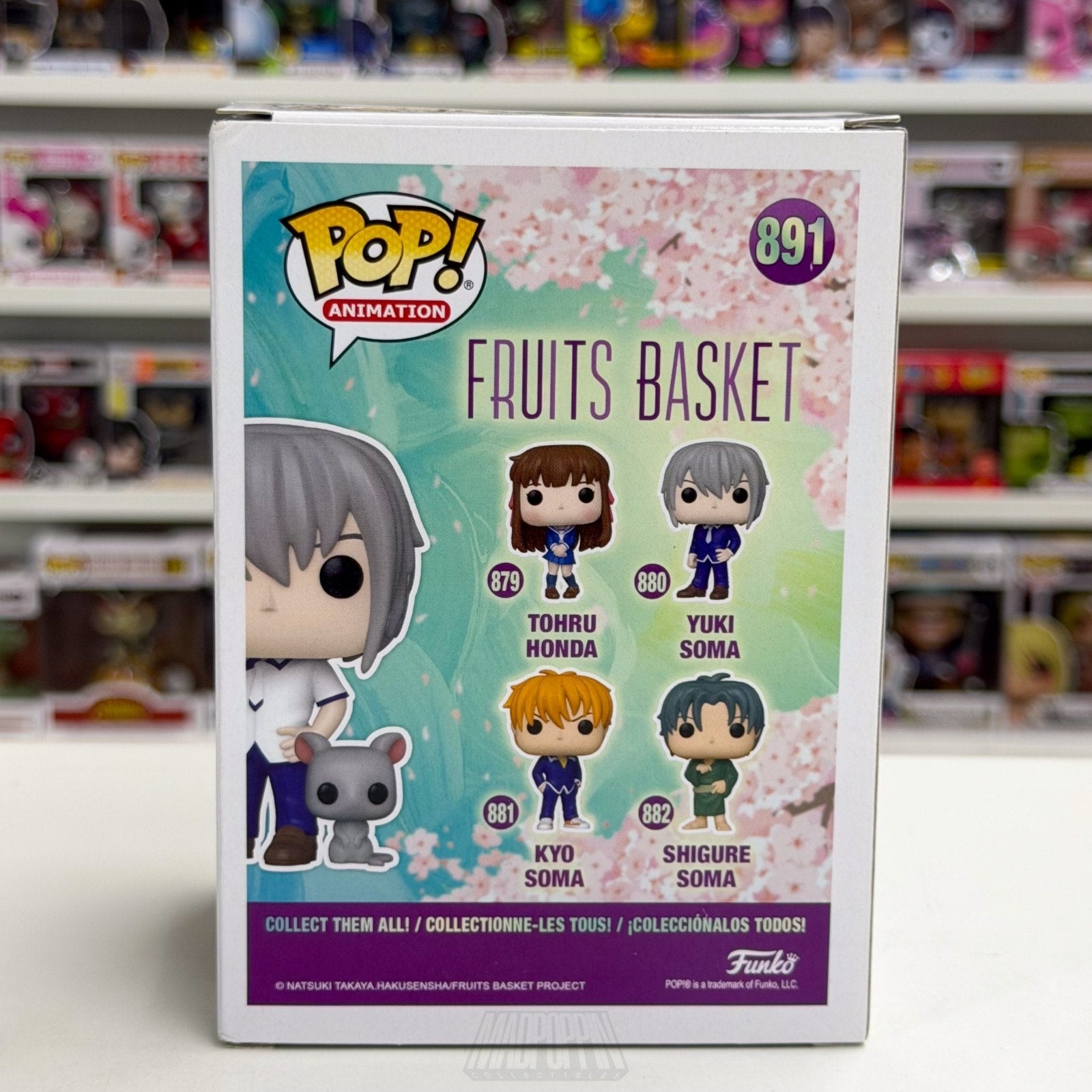 Funko Pop Anime Fruits Basket Yuki Sohma w/Rat Specialty Series 891 Vinyl Figure