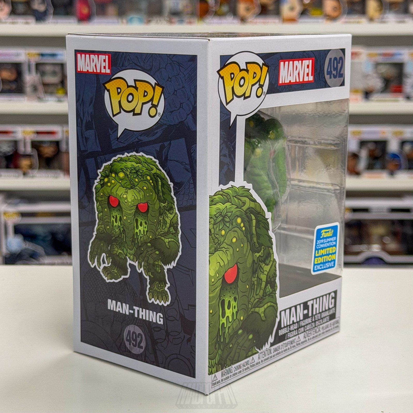 Funko Pop Marvel Man-Thing SDCC 2019 Summer Con 492 Stan Lee Toy Vinyl Figure