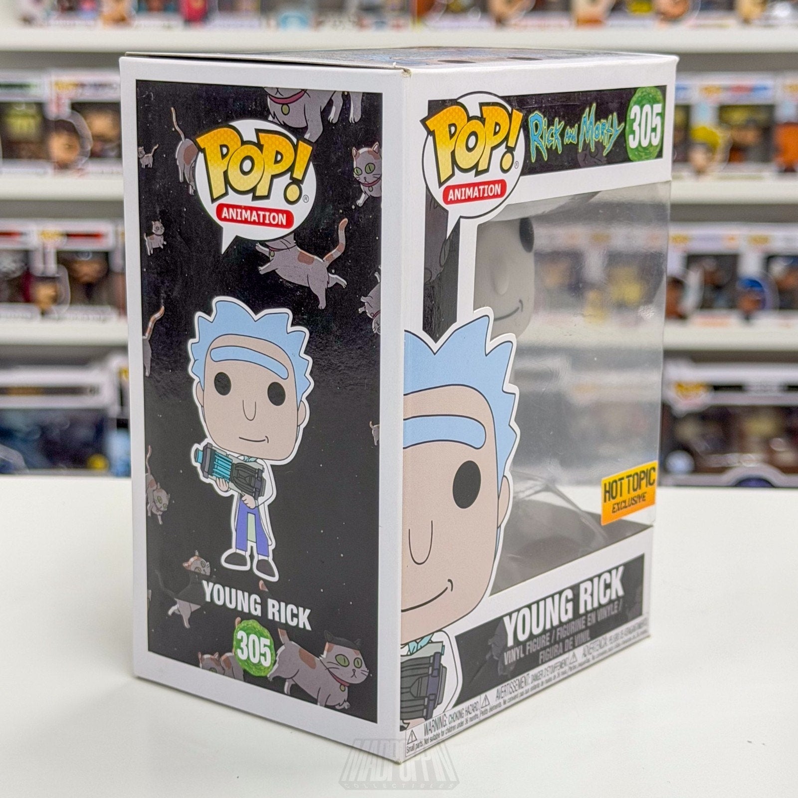 Funko Pop Animation Young Rick and Morty Hot Topic 305 Sci-Fi Sitcom Toy Figure