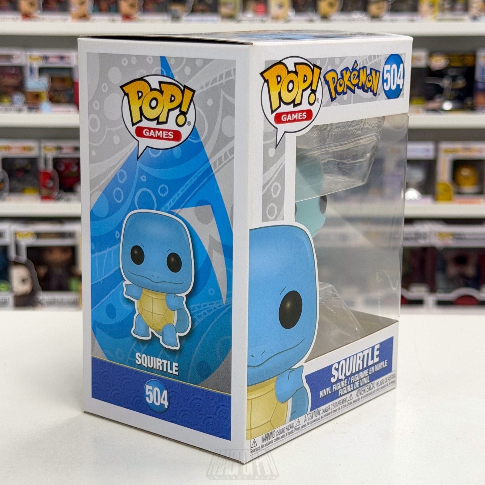 Funko Pop Games Pokemon Squirtle 504 TCG Gen 1 Water Turtle Japan Vinyl Figure
