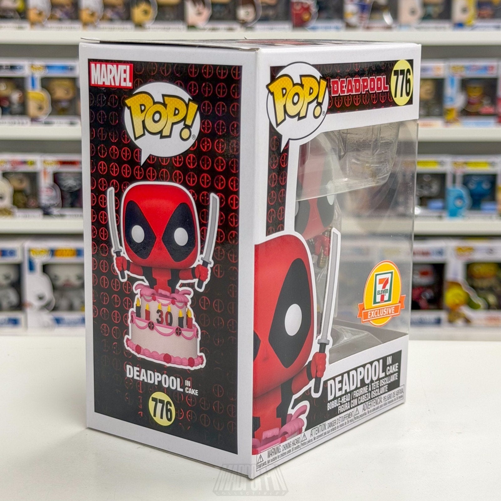 Funko Pop Marvel Deadpool in Cake Metallic 7-Eleven 776 Mutant Merc Toy Figure