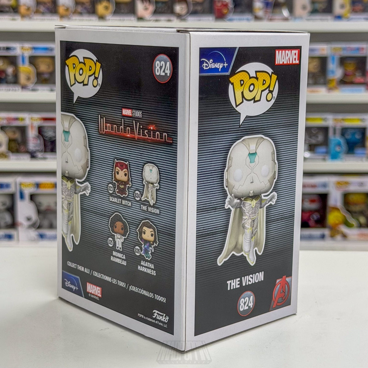 Funko Pop Marvel Wandavision The Vision White 824 Synthezoid Toy Vinyl Figure