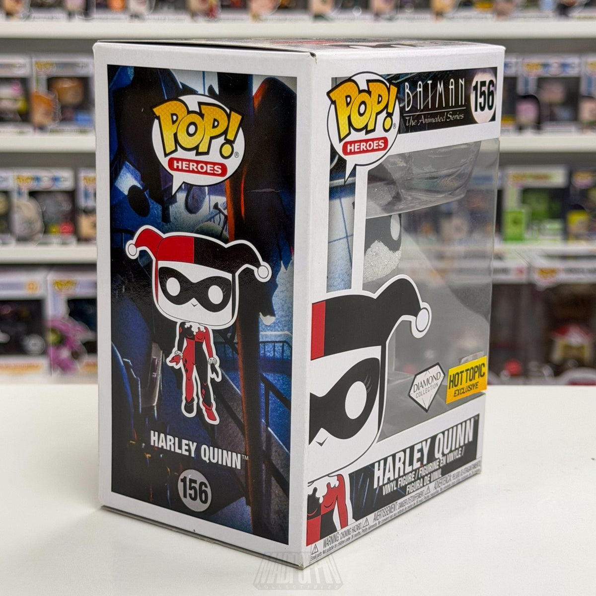 Funko Pop DC Heroes Harley Quinn Hot Topic Diamond 156 Batman BTAS Vinyl Figure