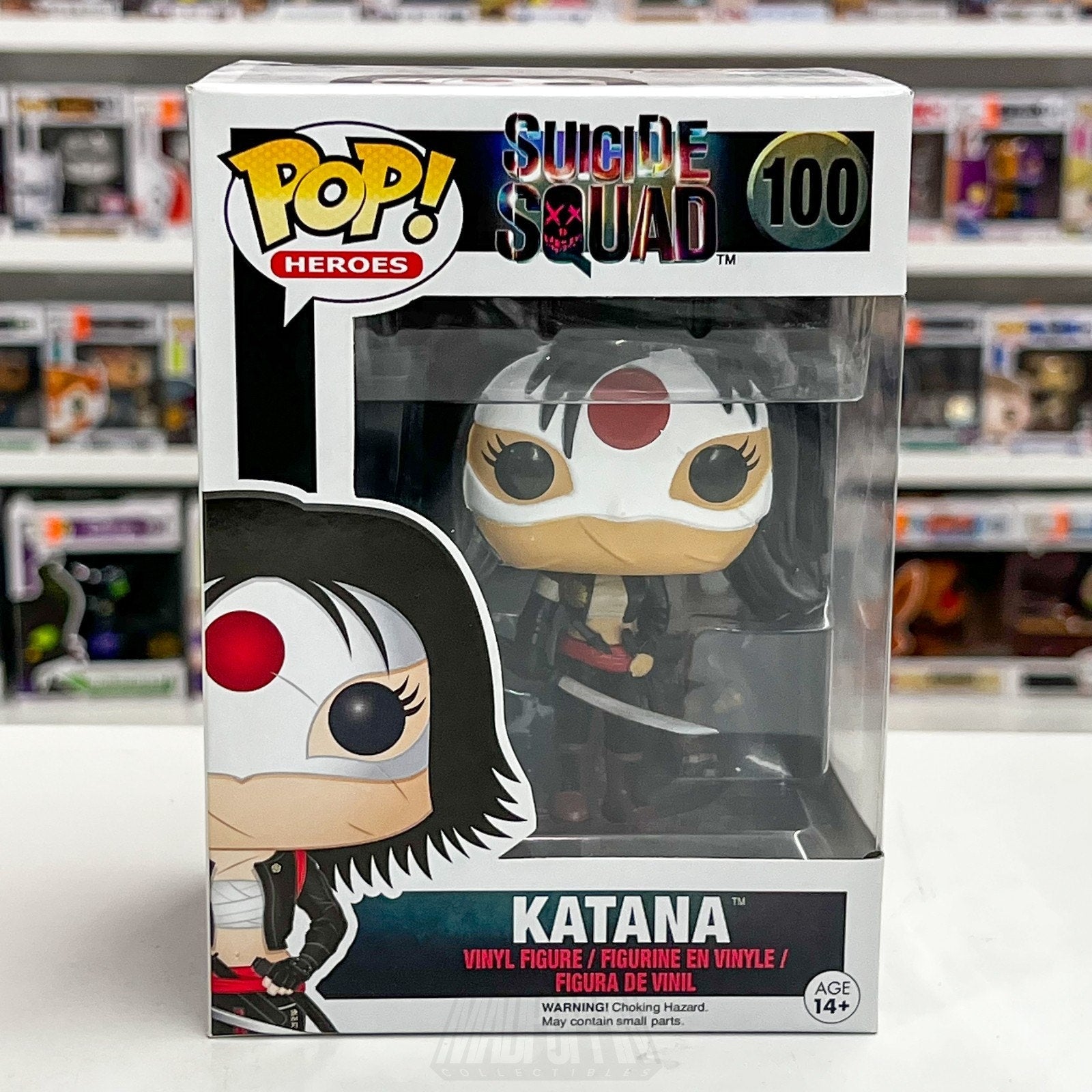 Funko Pop DC Super Heroes Suicide Squad Katana 100 Samurai Movie Vinyl Figure