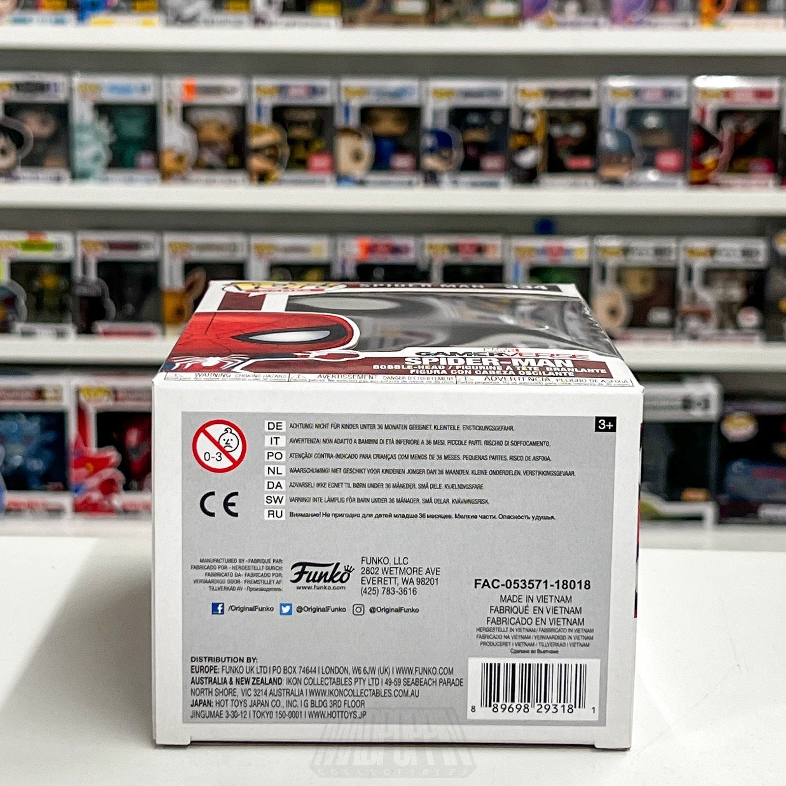 Funko Pop Marvel Gamerverse Spider-Man GameStop 334 Peter Parker Vinyl Figure