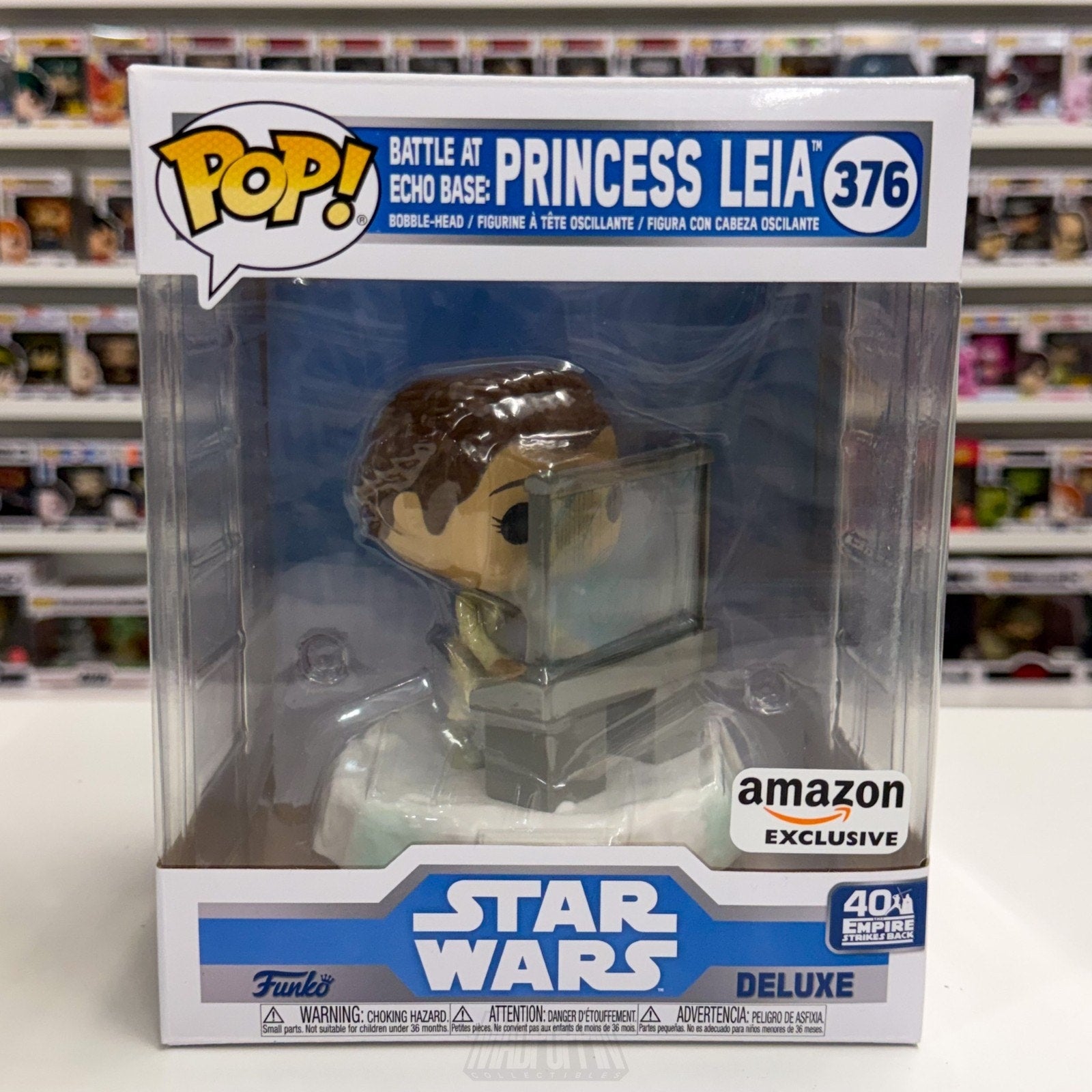 Funko Pop Star Wars Battle Echo Base Princess Leia Amazon 376 ESB Vinyl Figure