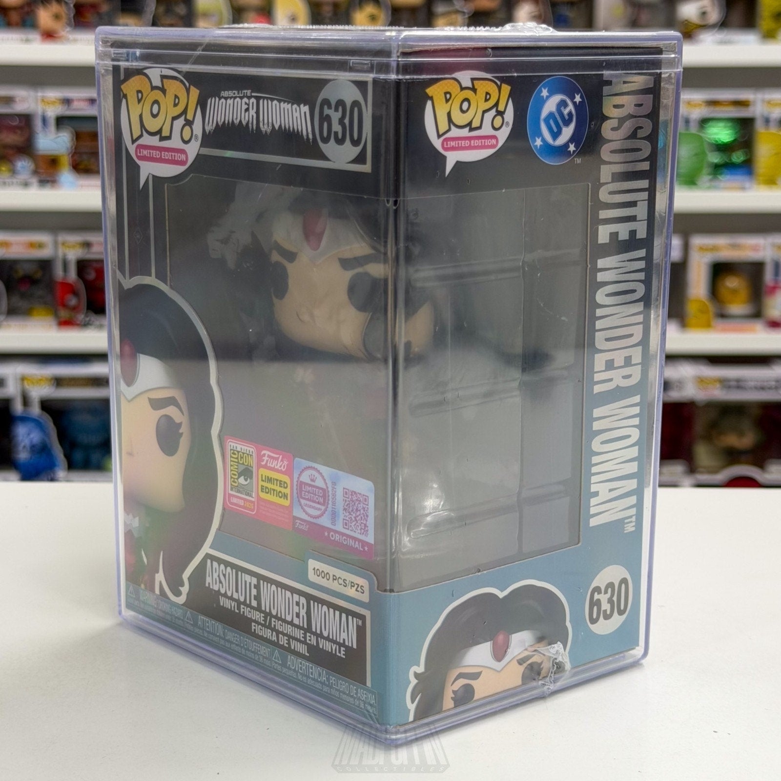 Funko Pop DC Heroes Absolute Wonder Woman 630 LE 1000 SDCC 2026 Toy CON STICKER