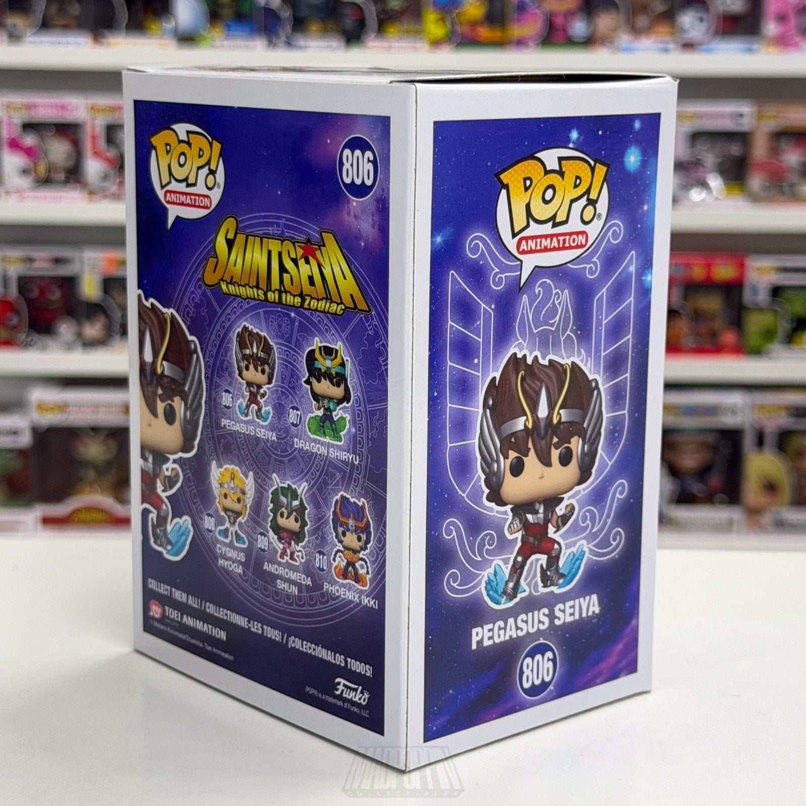Funko Pop Anime Saint Seiya Pegasus 806 Japanese Manga Fantasy Toy Vinyl Figure