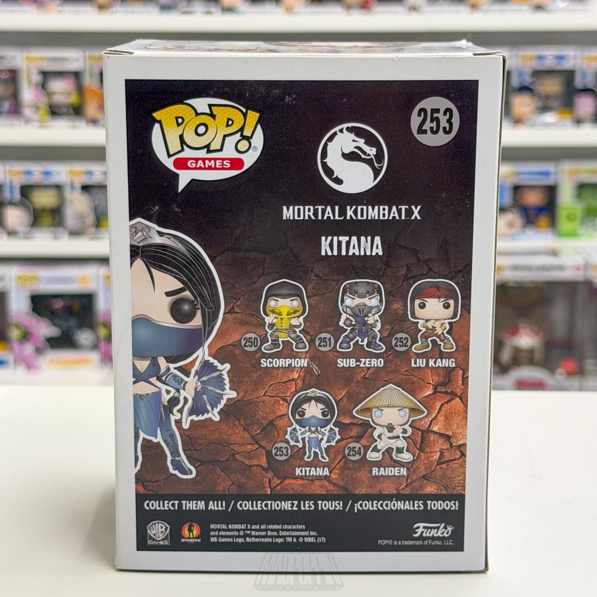 Funko Pop Games Mortal Kombat X Princess Kitana 253 Fighting Toy Vinyl Figure